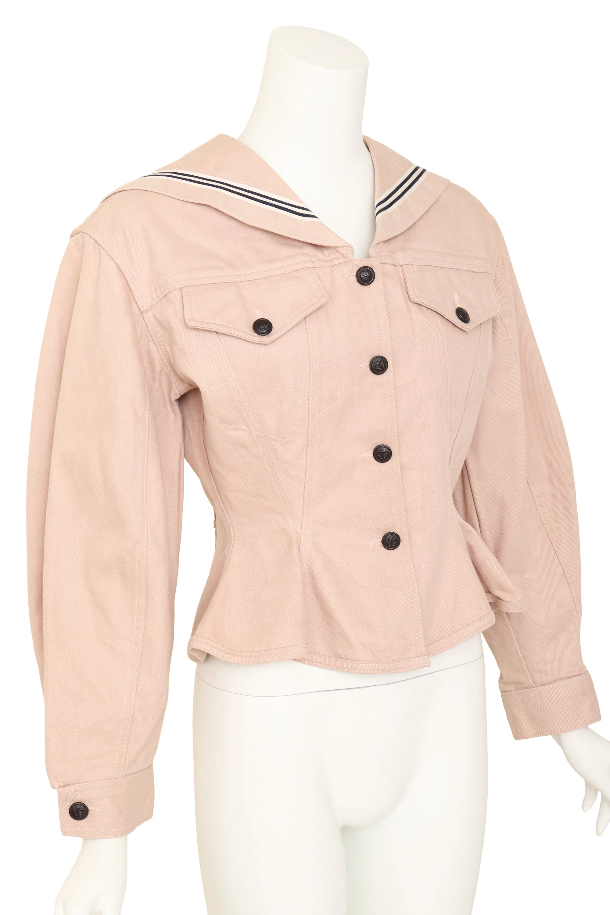 1989 S/S Denim Sailor Corset Jacket - Image 3