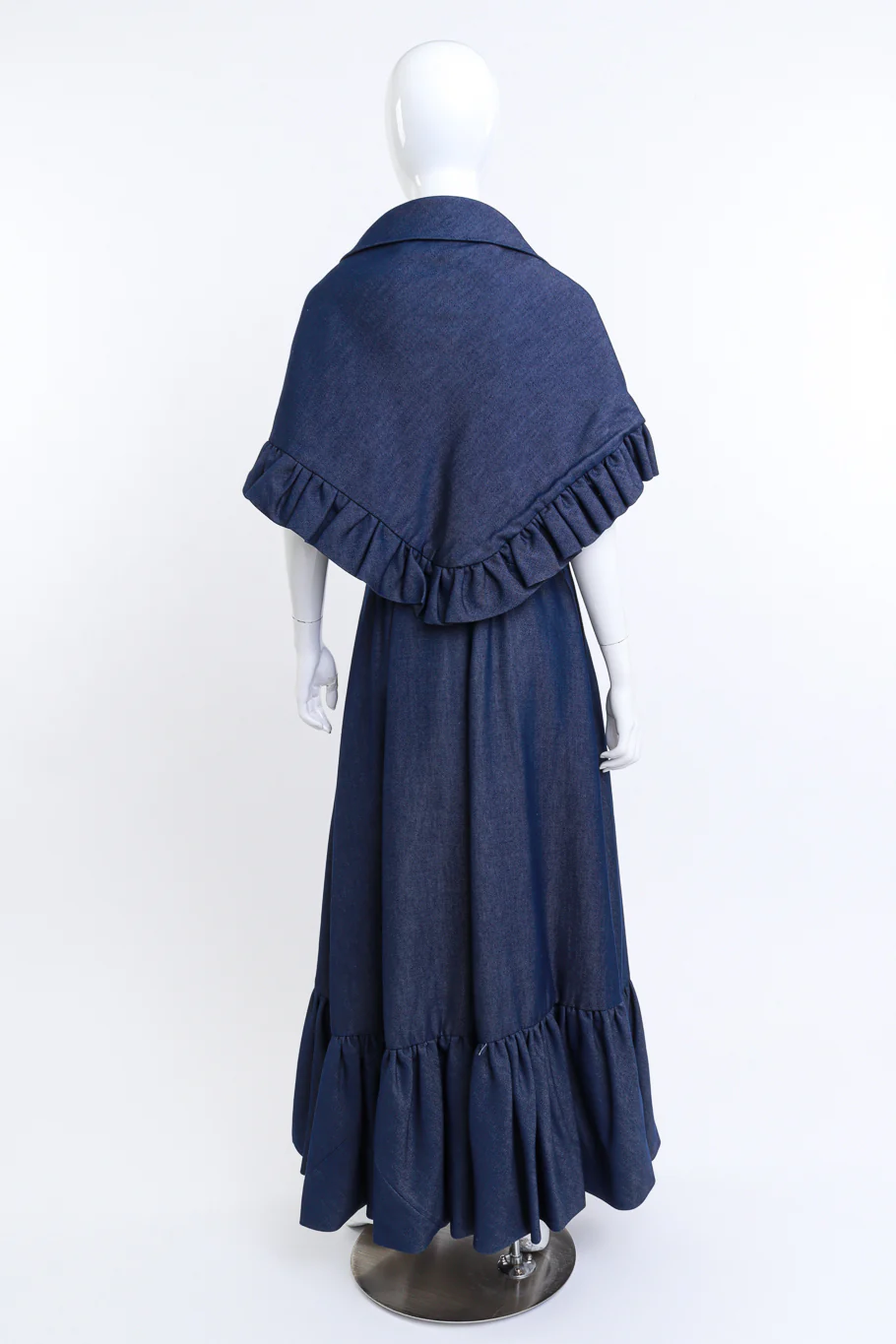 Denim Shawl & Skirt Set - Image 4