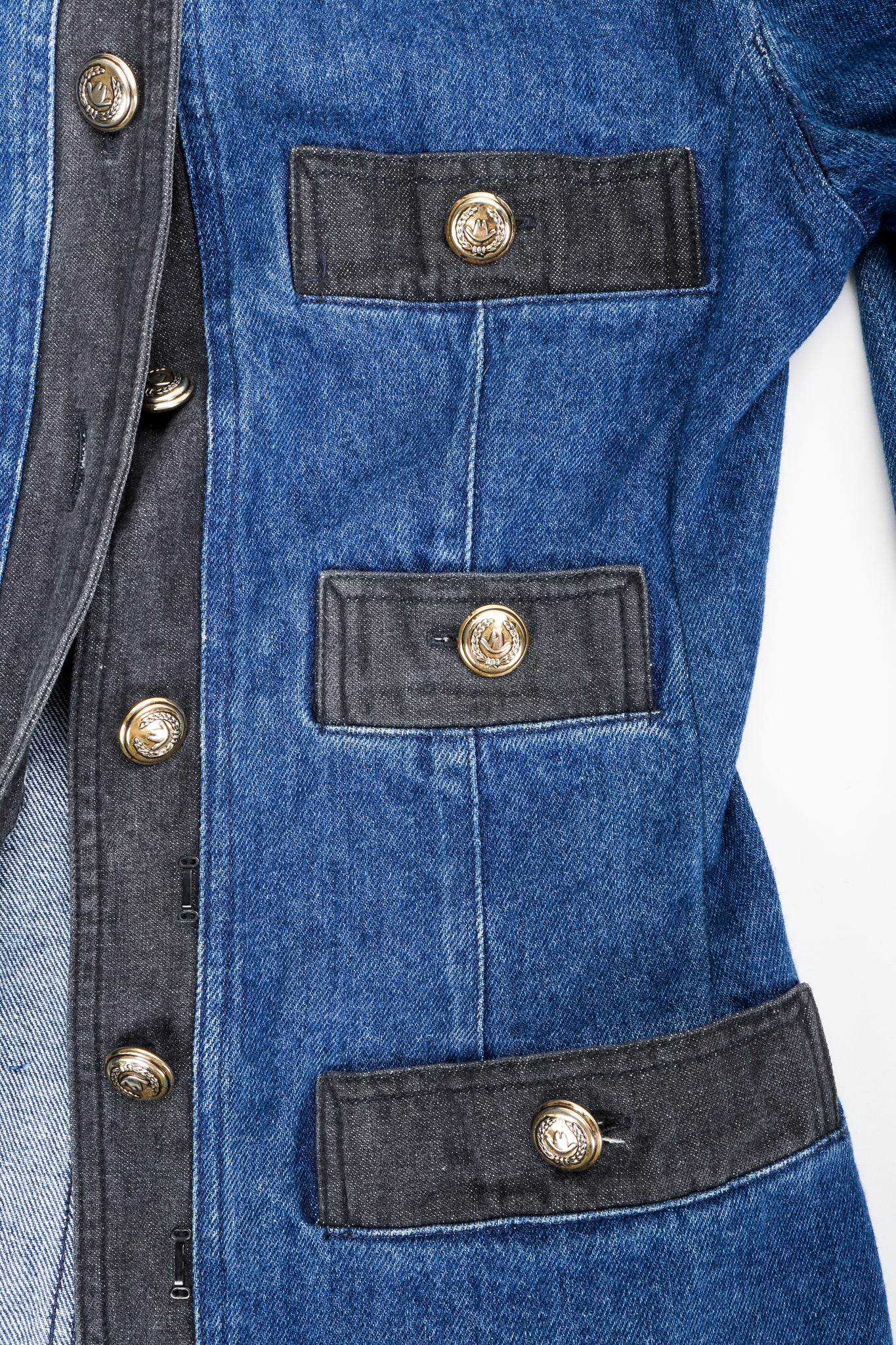 Denim Sheath Dress - Image 4