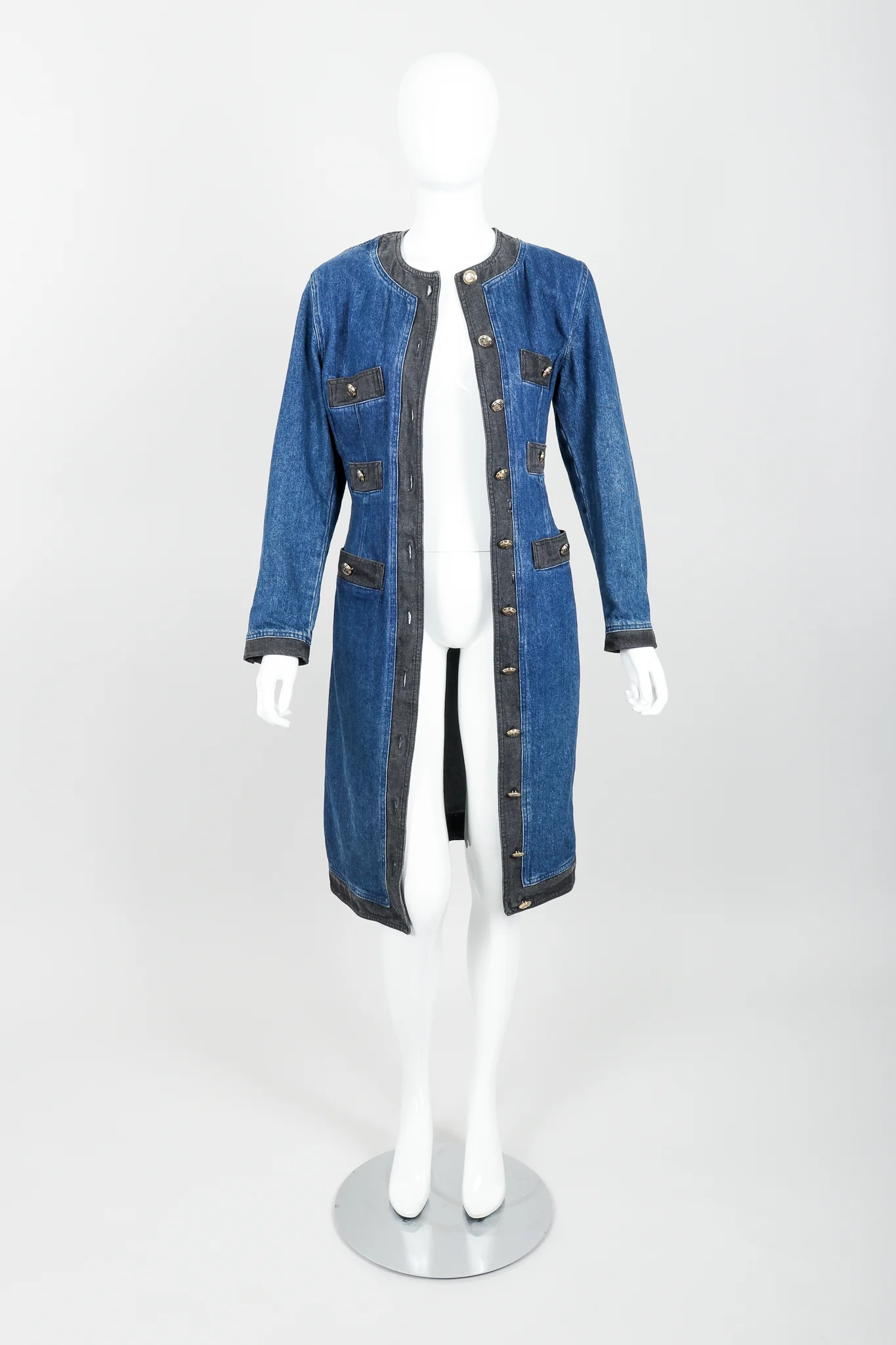 Denim Sheath Dress - Image 6