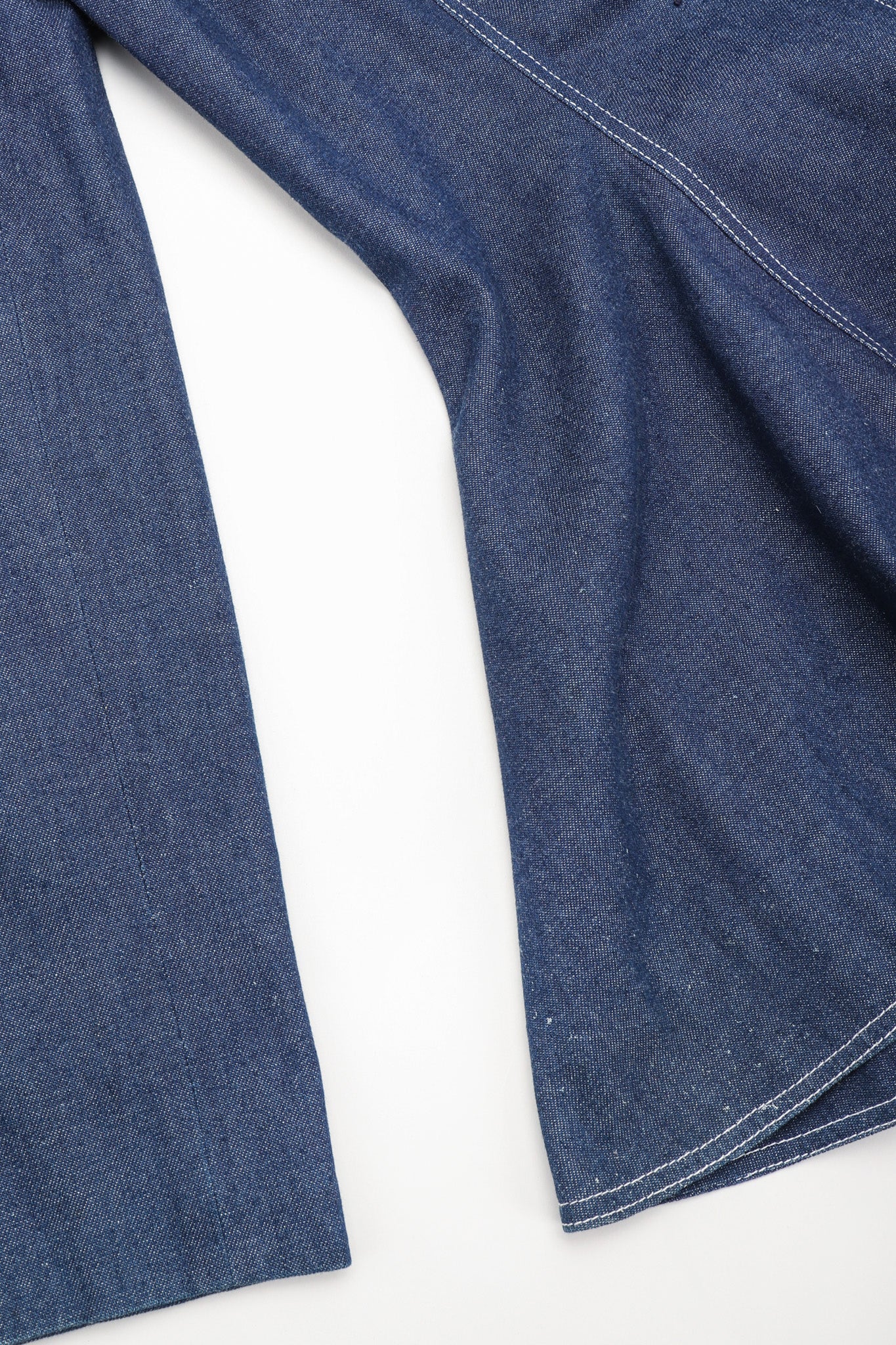 Denim Wide Lapel Flare Jacket - Image 16