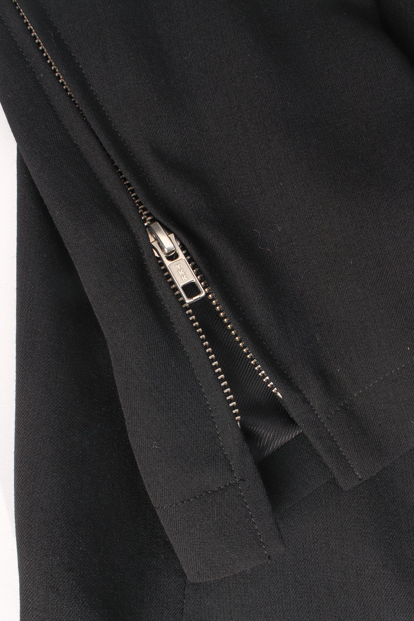 Diagonal Breasted Wool Jacket - Image 10