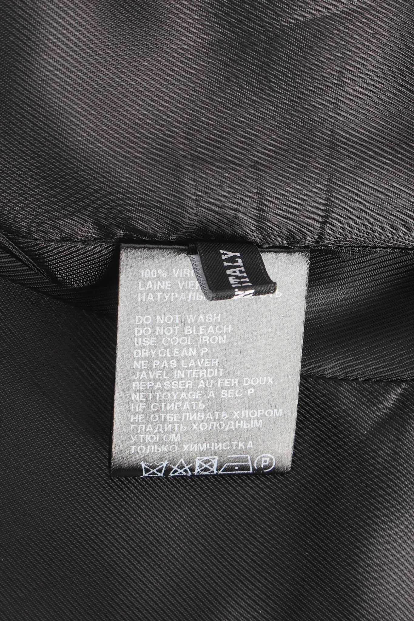 Diagonal Breasted Wool Jacket - Image 14