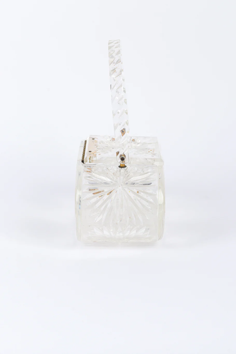Diamond Cut Lucite Box Bag - Image 2