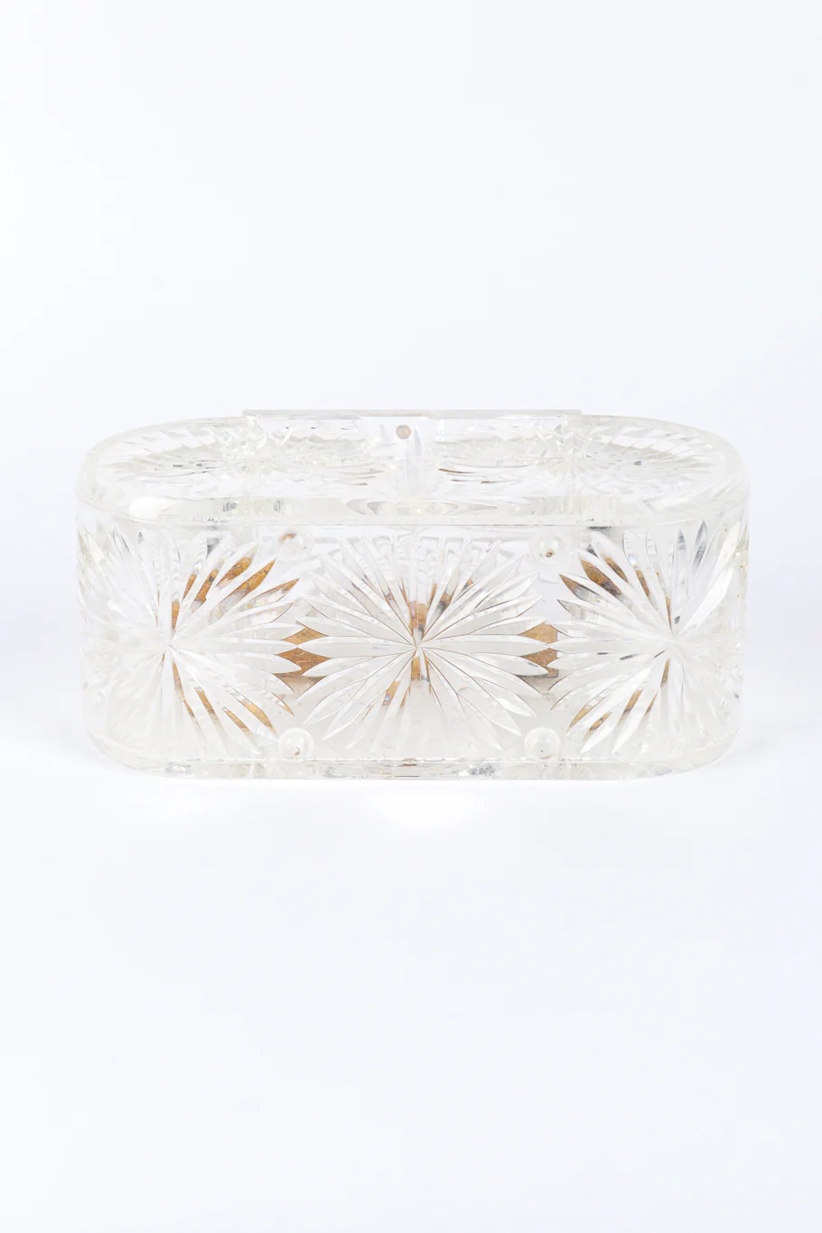 Diamond Cut Lucite Box Bag - Image 3