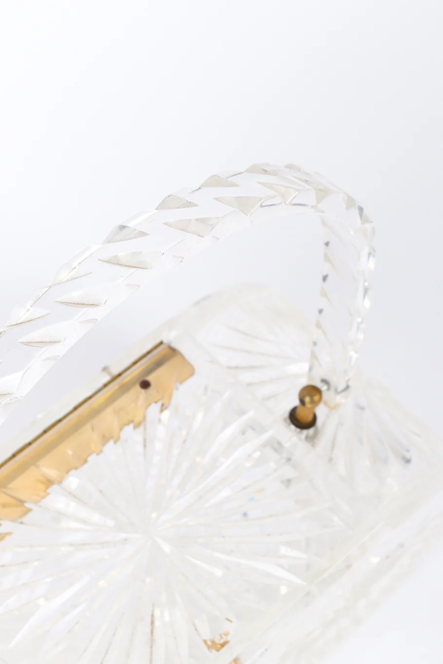 Diamond Cut Lucite Box Bag - Image 6
