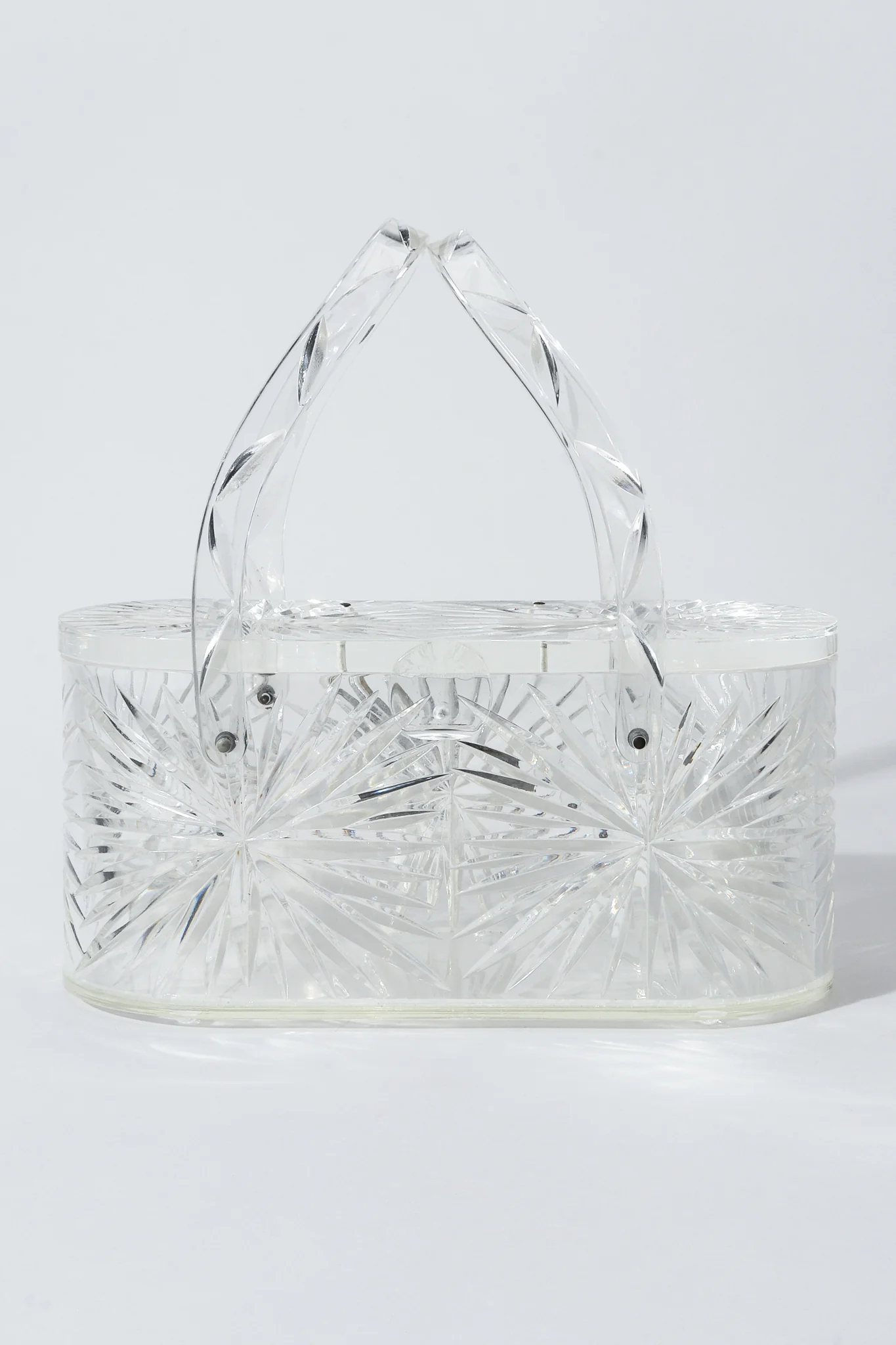 Diamond-Cut Lucite Box Bag - Image 3