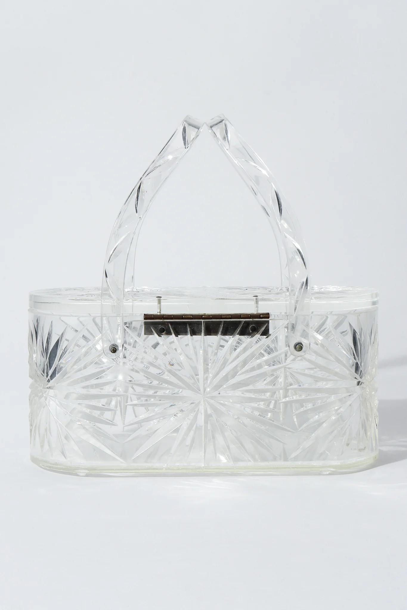 Diamond-Cut Lucite Box Bag - Image 5