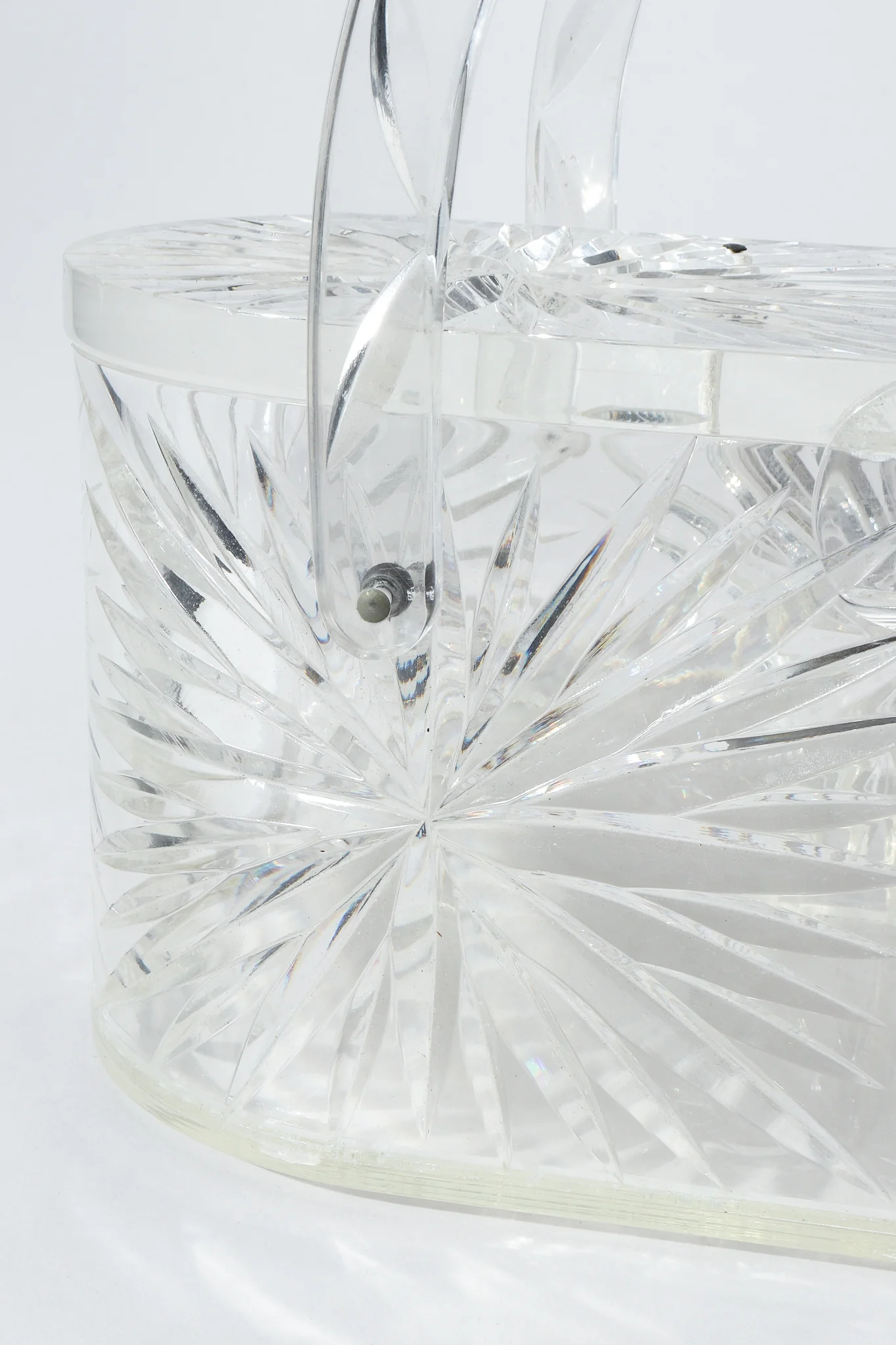 Diamond-Cut Lucite Box Bag - Image 9