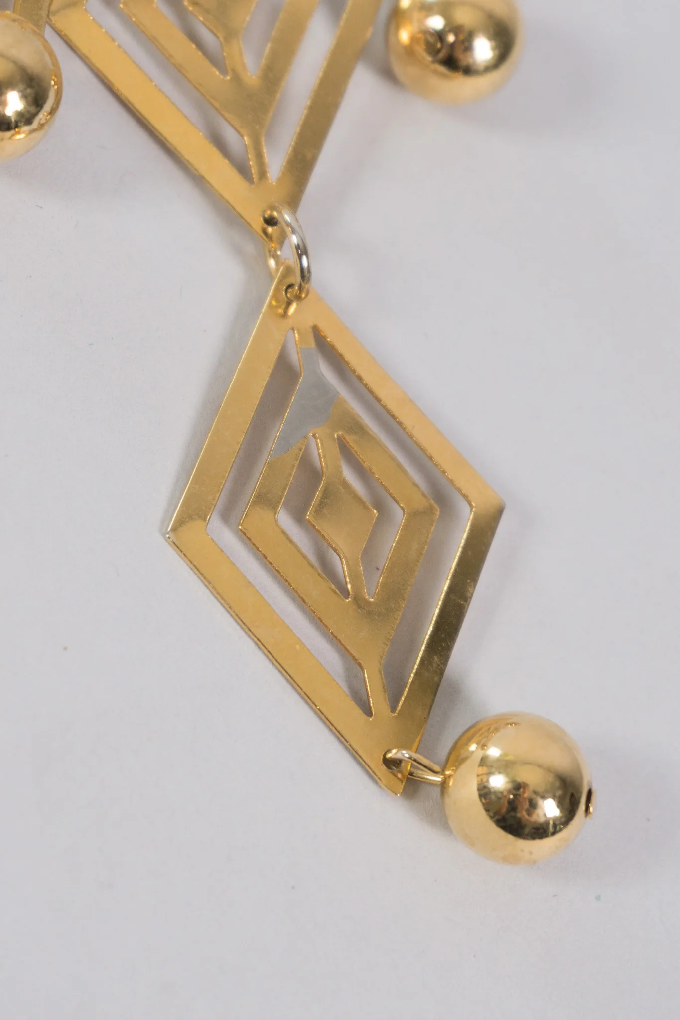 Diamond Cutout Bib Necklace - Image 9