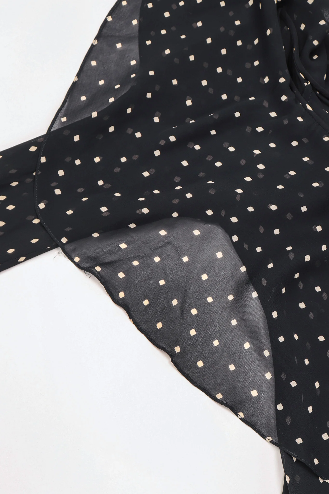 Diamond Dot Chiffon Bias Dress - Image 15