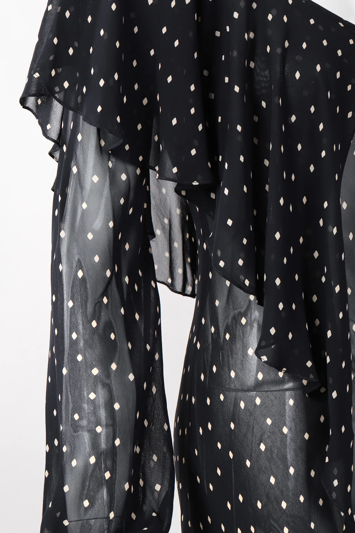Diamond Dot Chiffon Bias Dress - Image 9