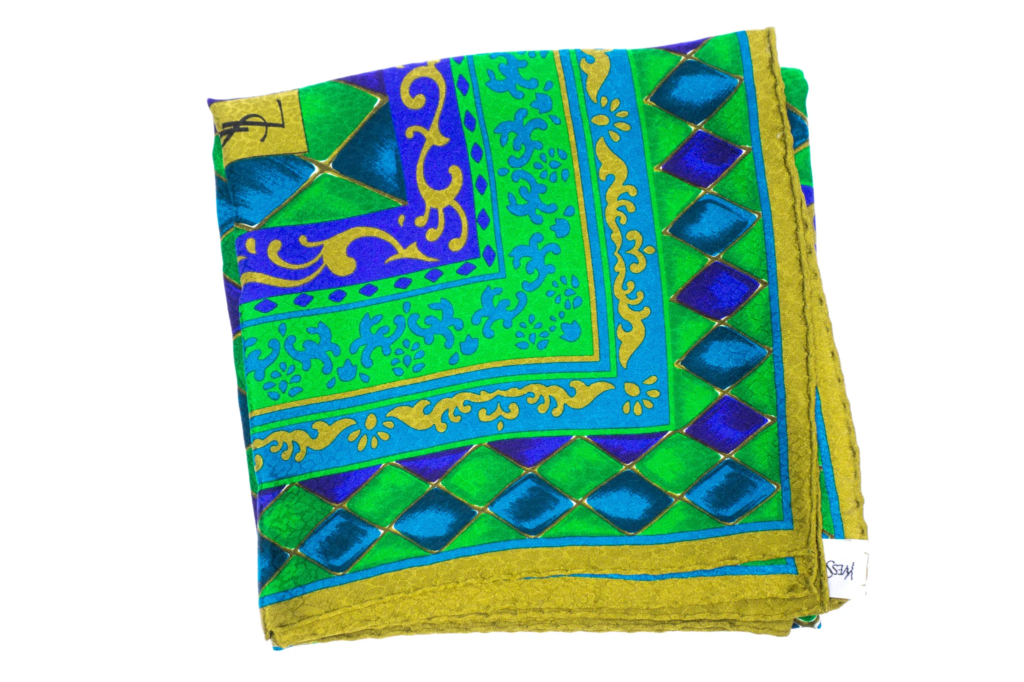 Diamond Harlequin Silk Scarf - Image 11