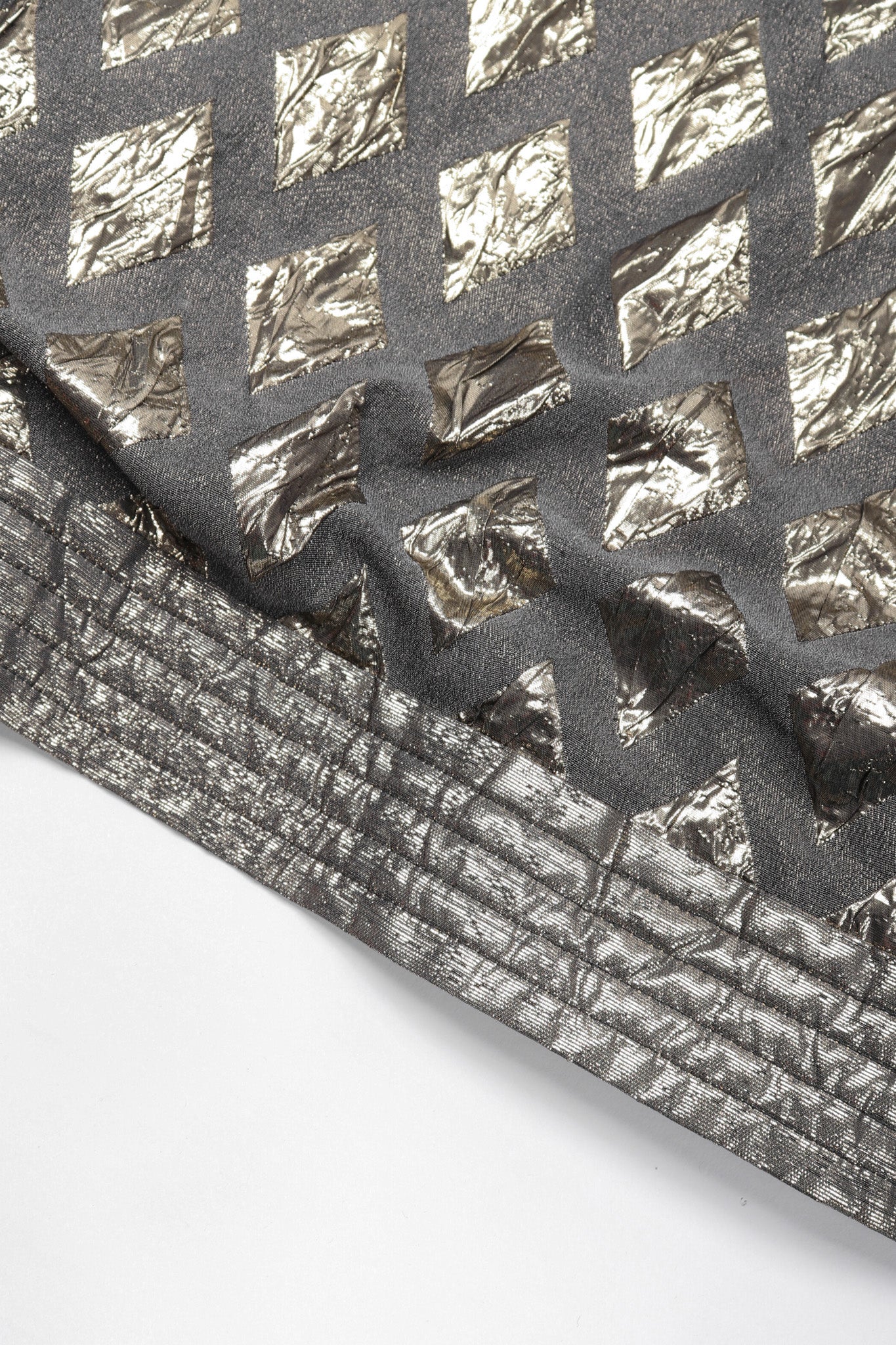 Diamond Lamé Fur Collar Coat - Image 14