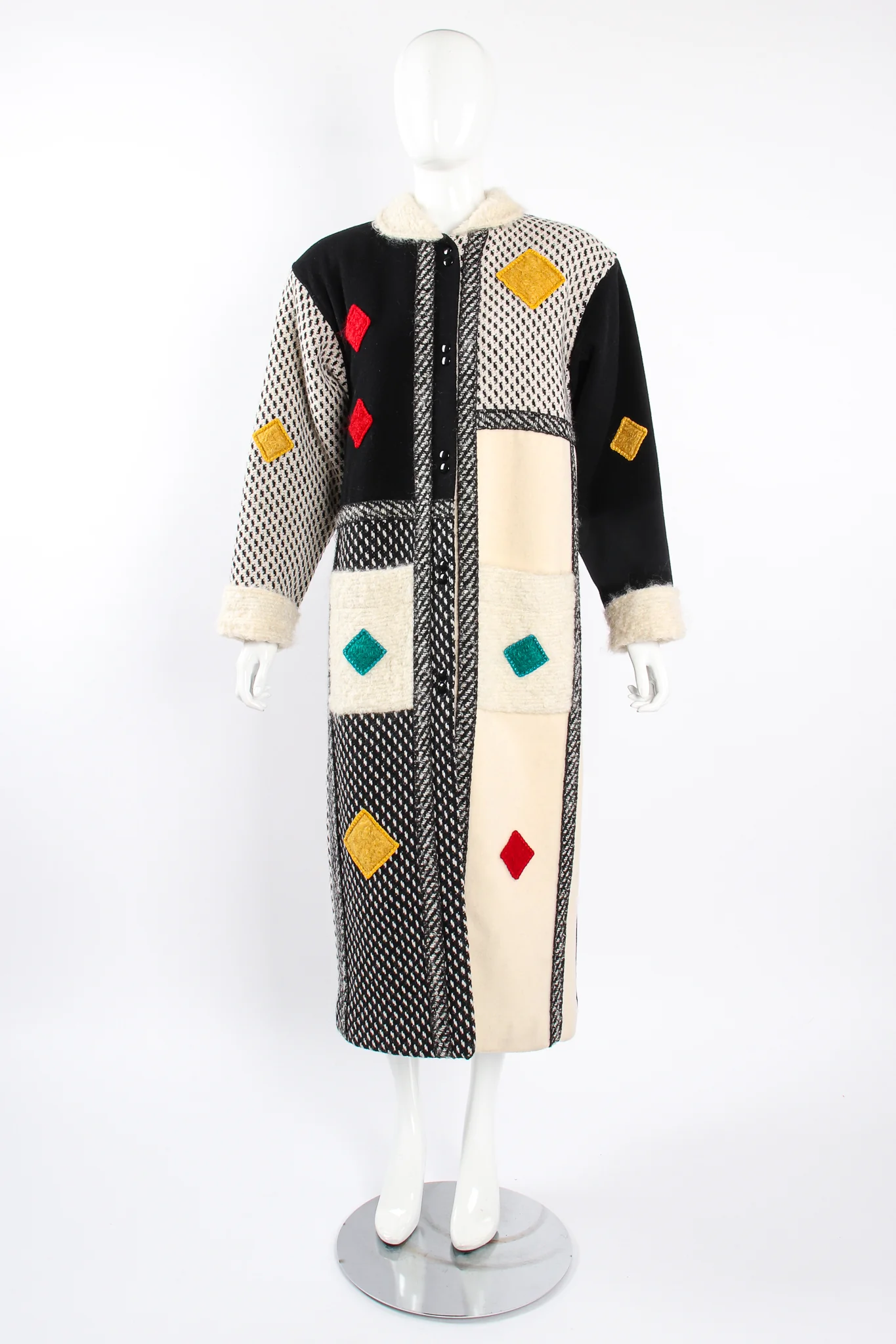 Diamond Mondrian Car Coat - Image 5