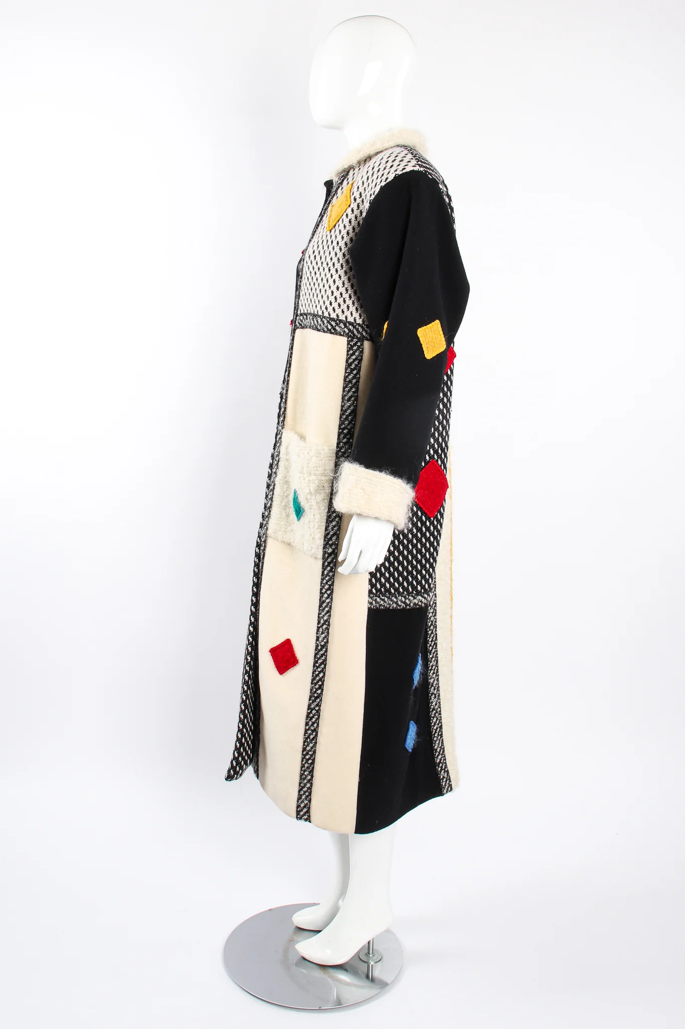 Diamond Mondrian Car Coat - Image 6