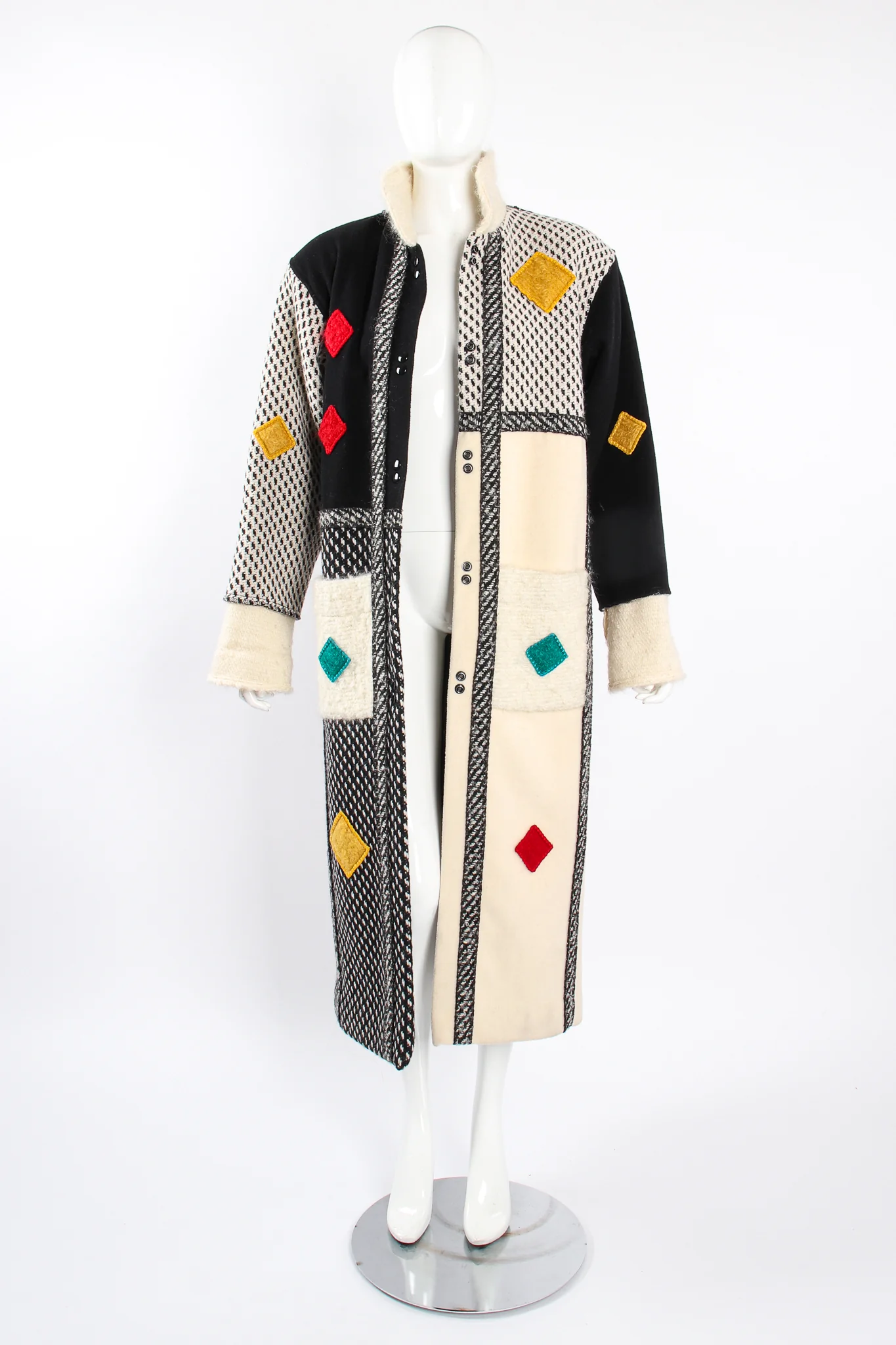 Diamond Mondrian Car Coat - Image 8