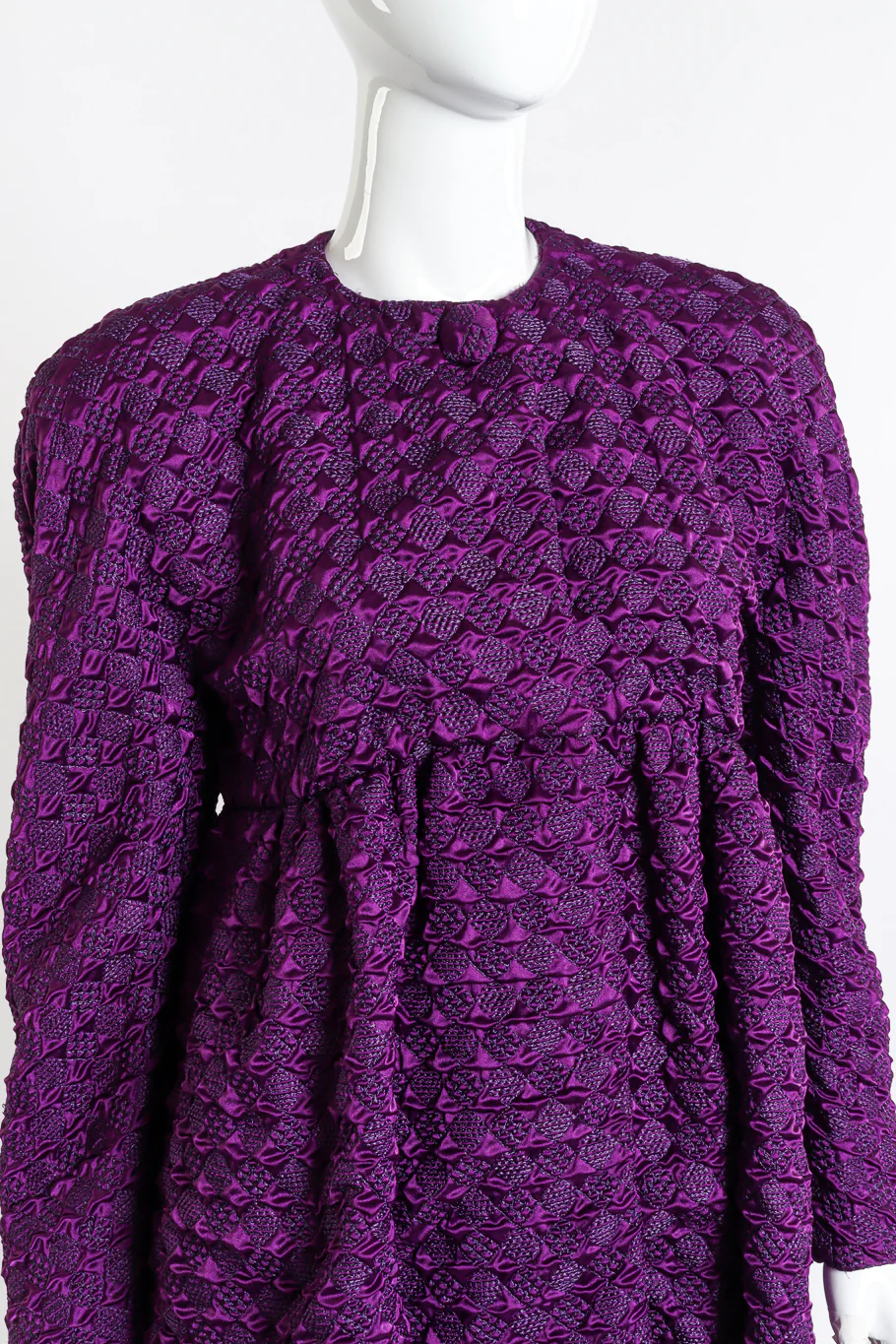 Diamond Quilted Coat - Image 4