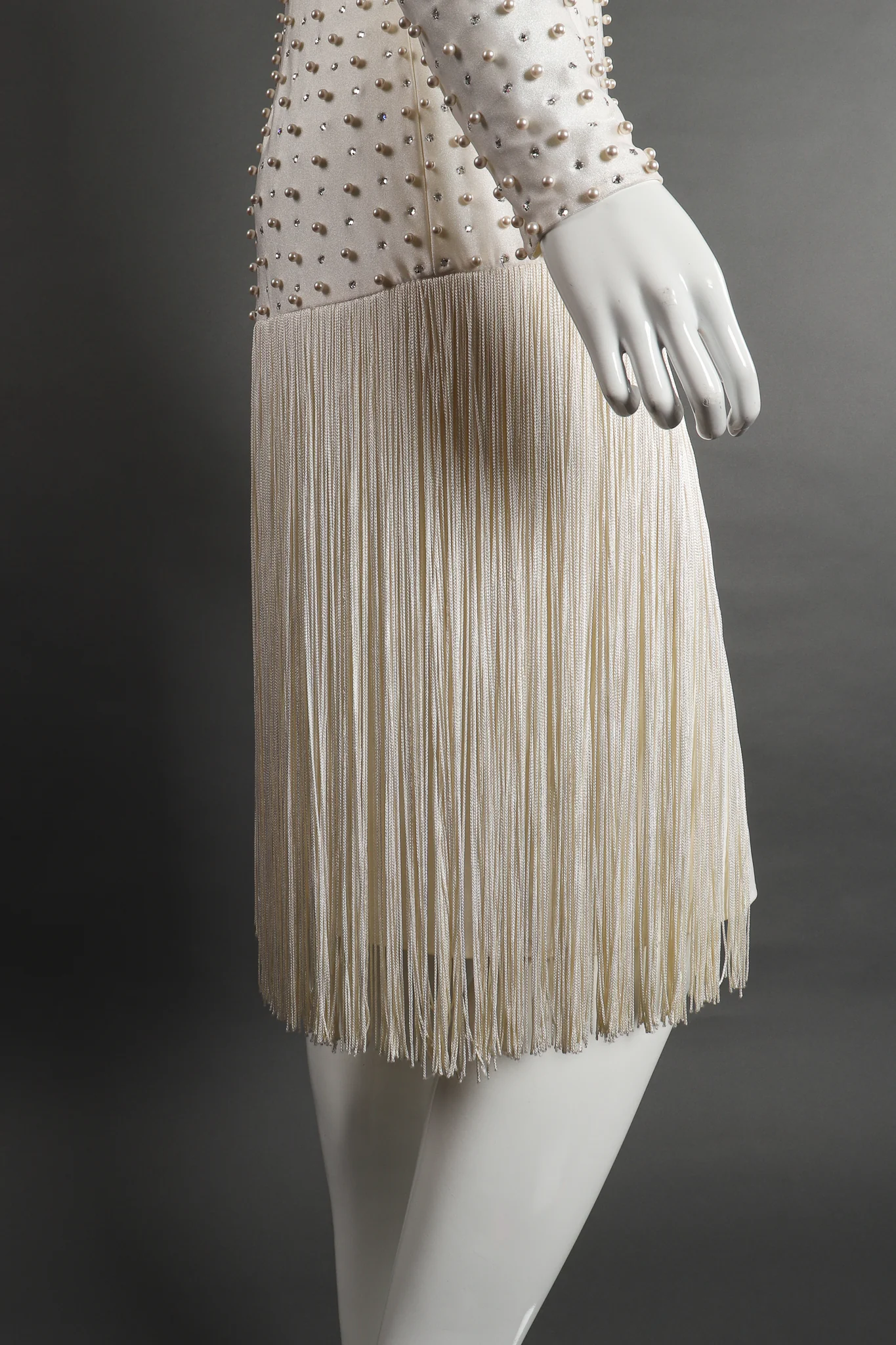 Diamonds & Pearls Fringe Dress - Image 4
