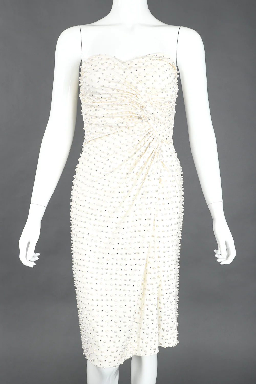 Diamonds & Pearls Silk Dress - Image 3