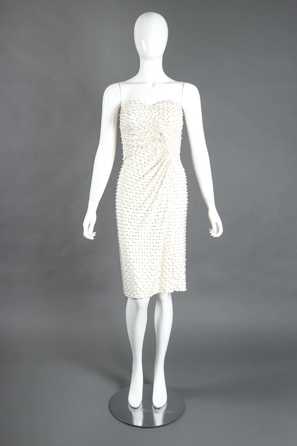 Diamonds & Pearls Silk Dress - Image 4