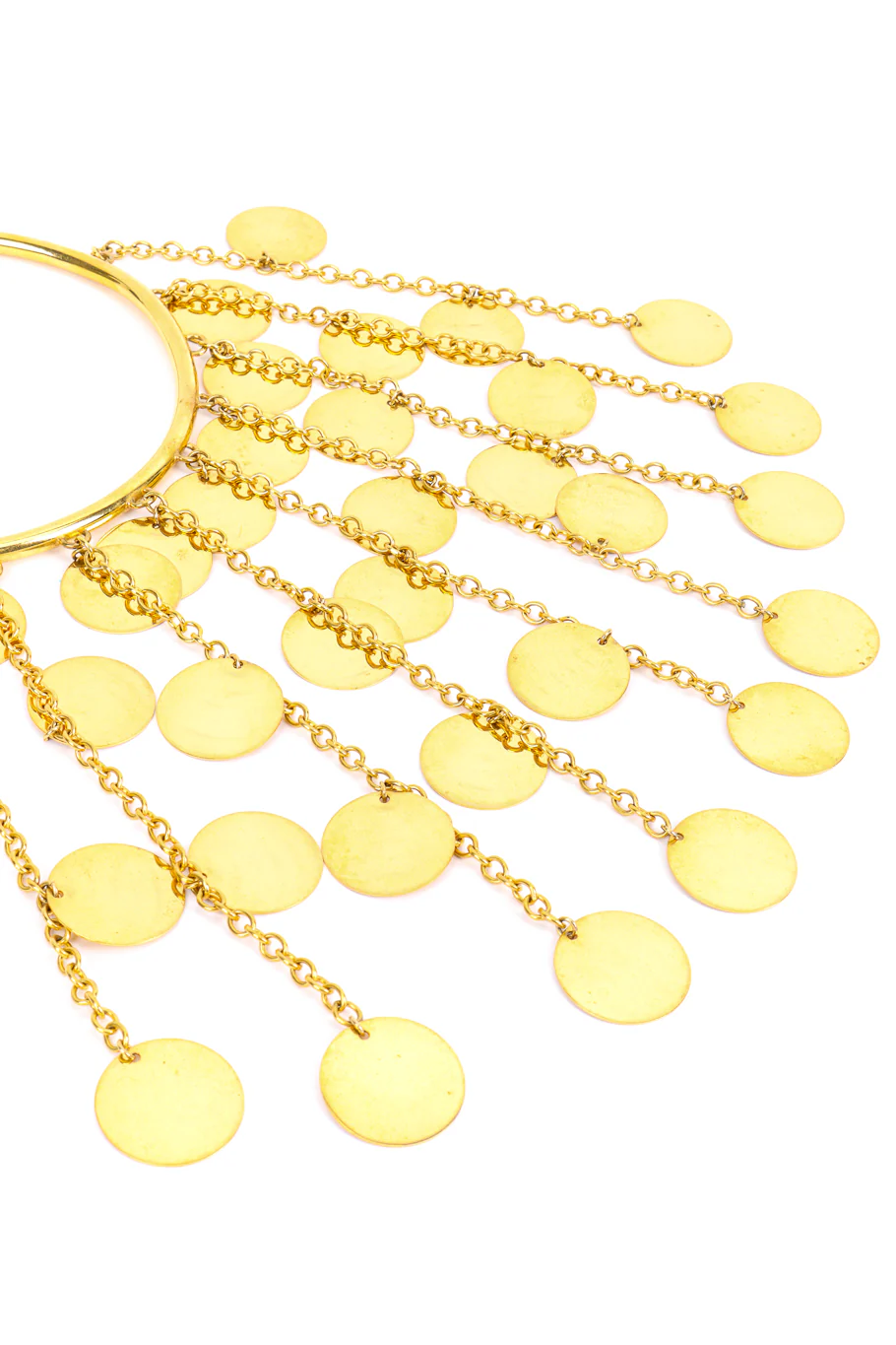 Disc Chain Fringe Necklace - Image 3