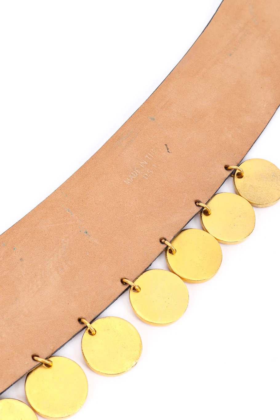 Disc Dangle Leather Belt - Image 8