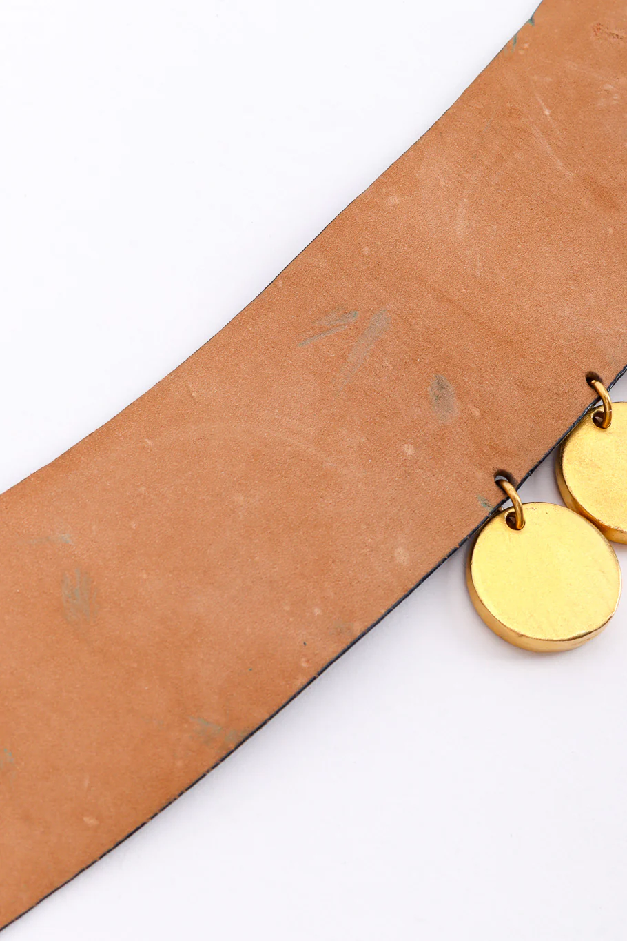 Disc Dangle Leather Belt - Image 9
