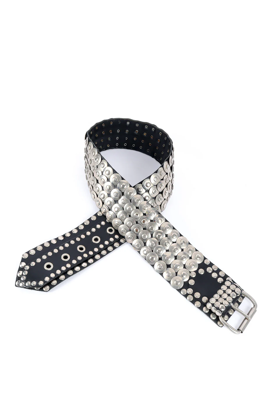 Disc Stud Leather Belt - Image 5
