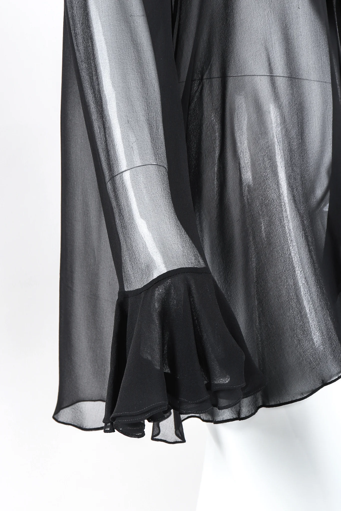 DKNY Chiffon Poet Blouse - Image 7