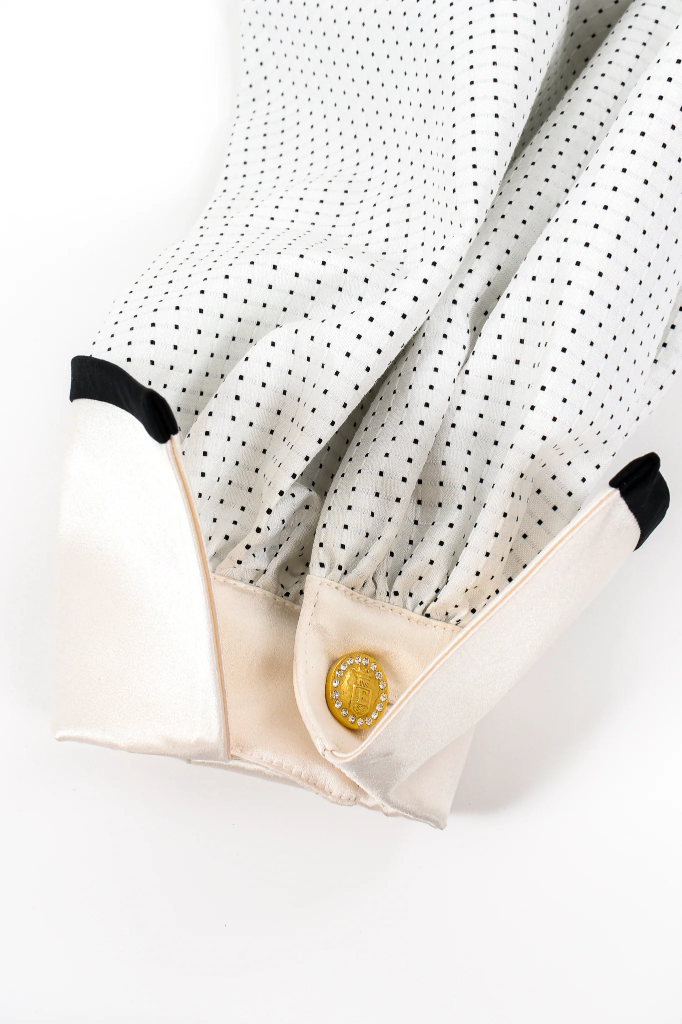 Dobby Dot Balloon Sleeve Tie Shirt - Image 20