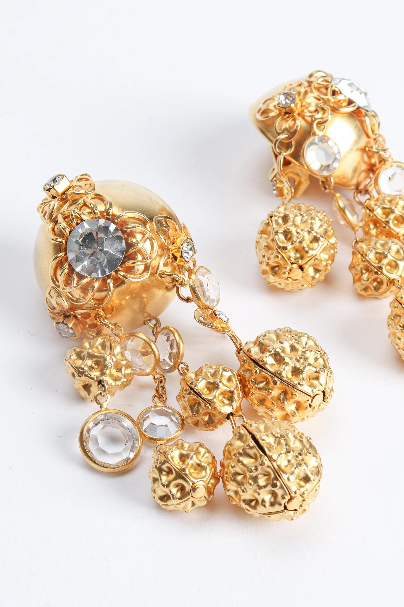 Dome Waffle Drop Earrings - Image 6