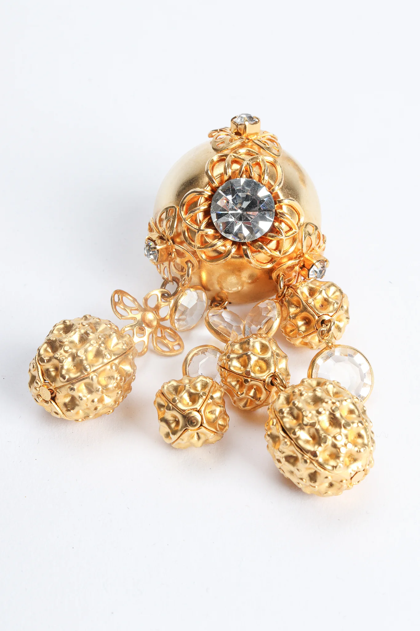 Dome Waffle Drop Earrings - Image 7