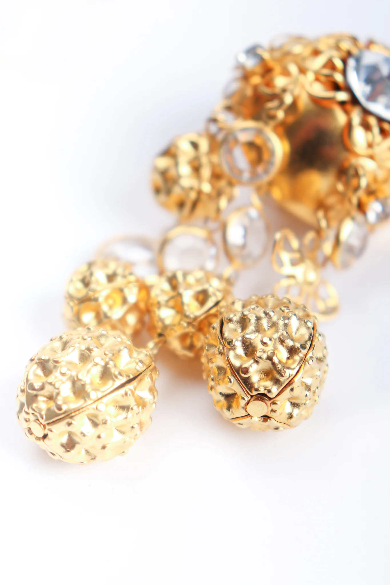 Dome Waffle Drop Earrings - Image 9