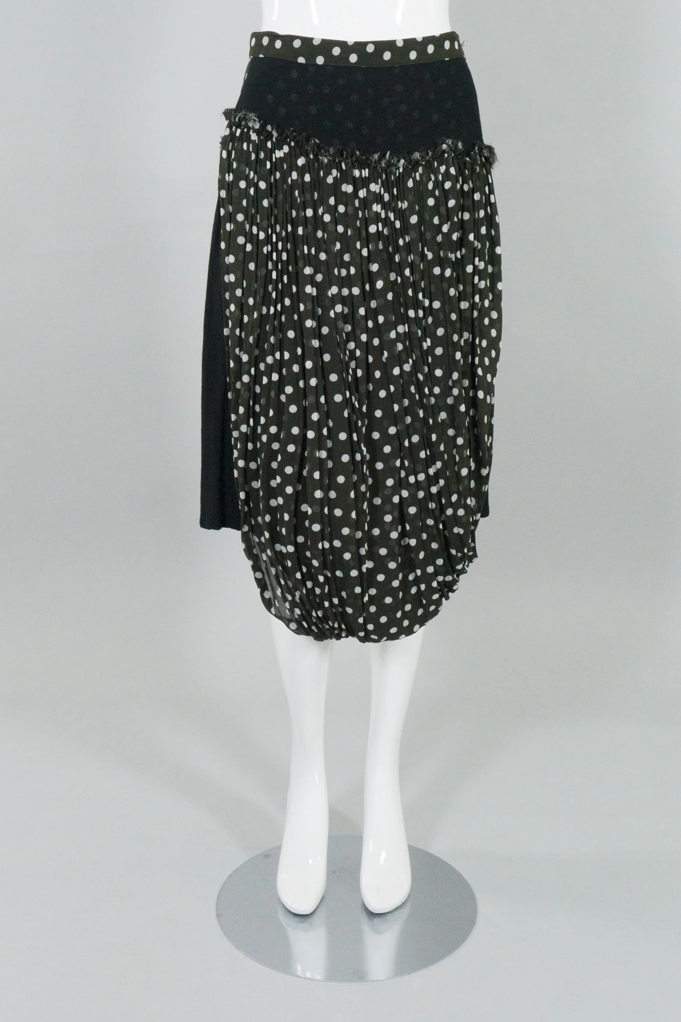 Dot Layered Drape Skirt