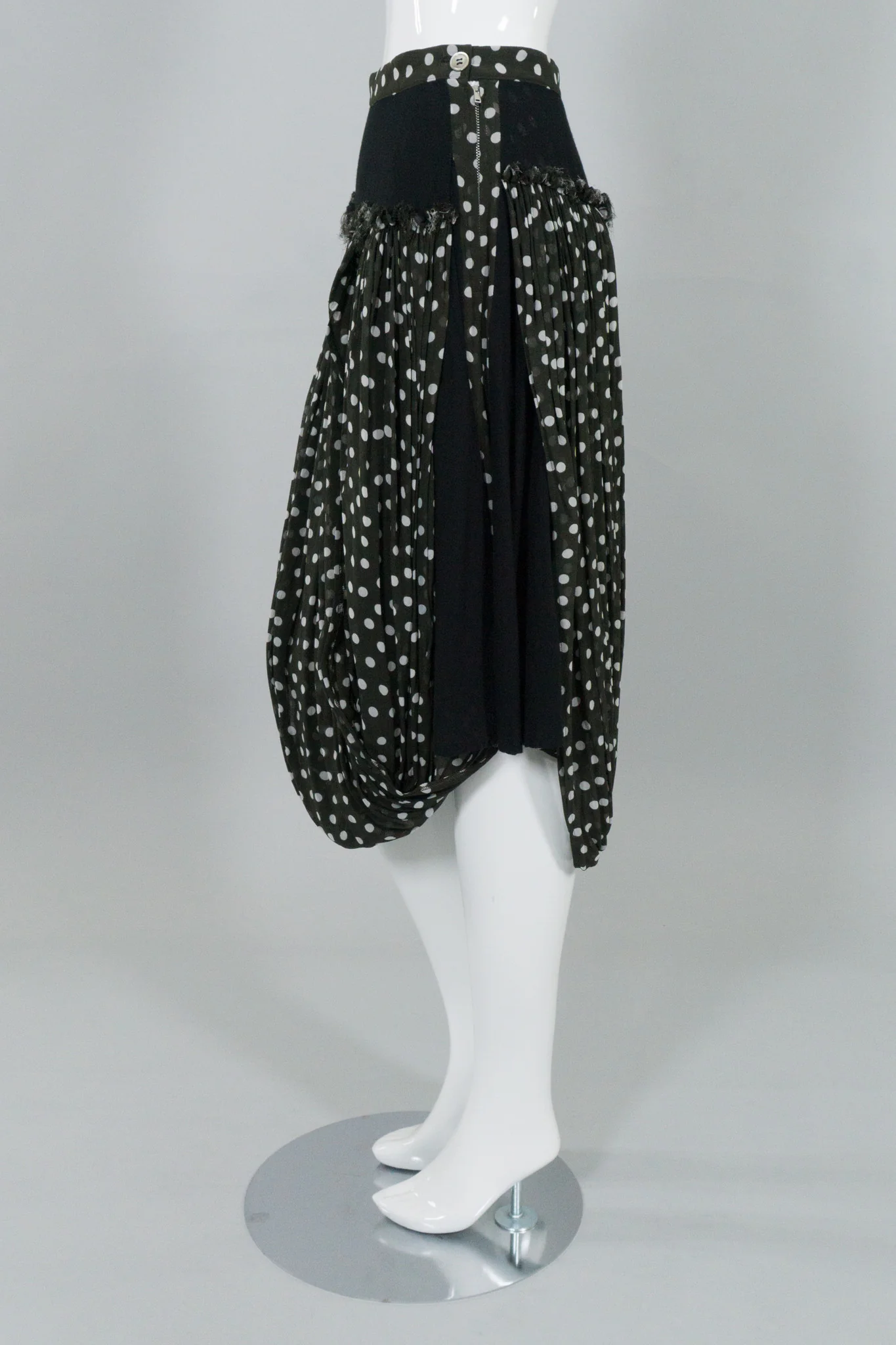 Dot Layered Drape Skirt - Image 3