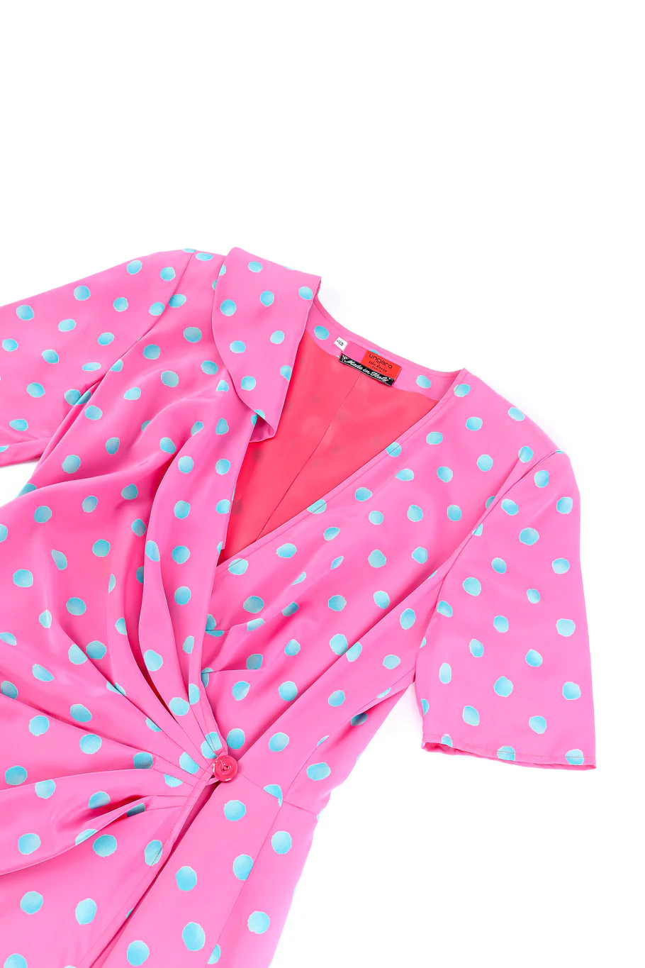 Dotted Drape Wrap Dress - Image 6