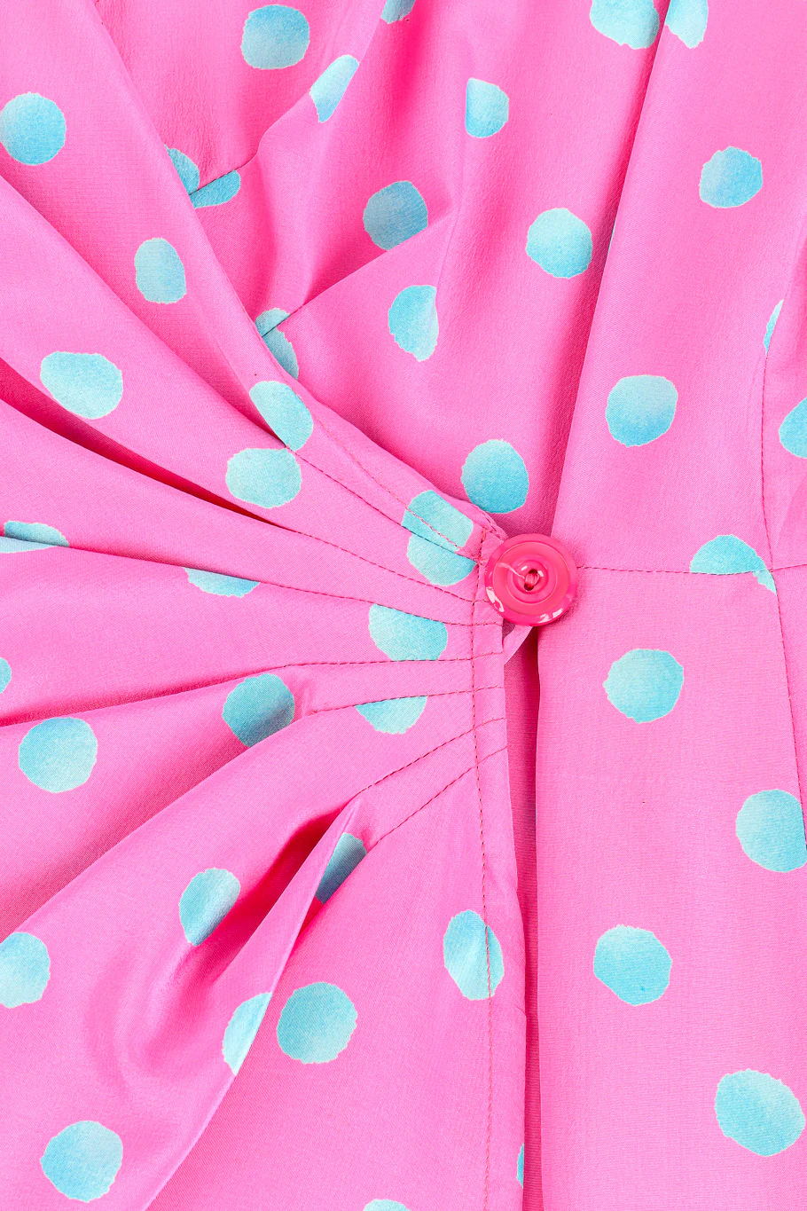 Dotted Drape Wrap Dress - Image 7