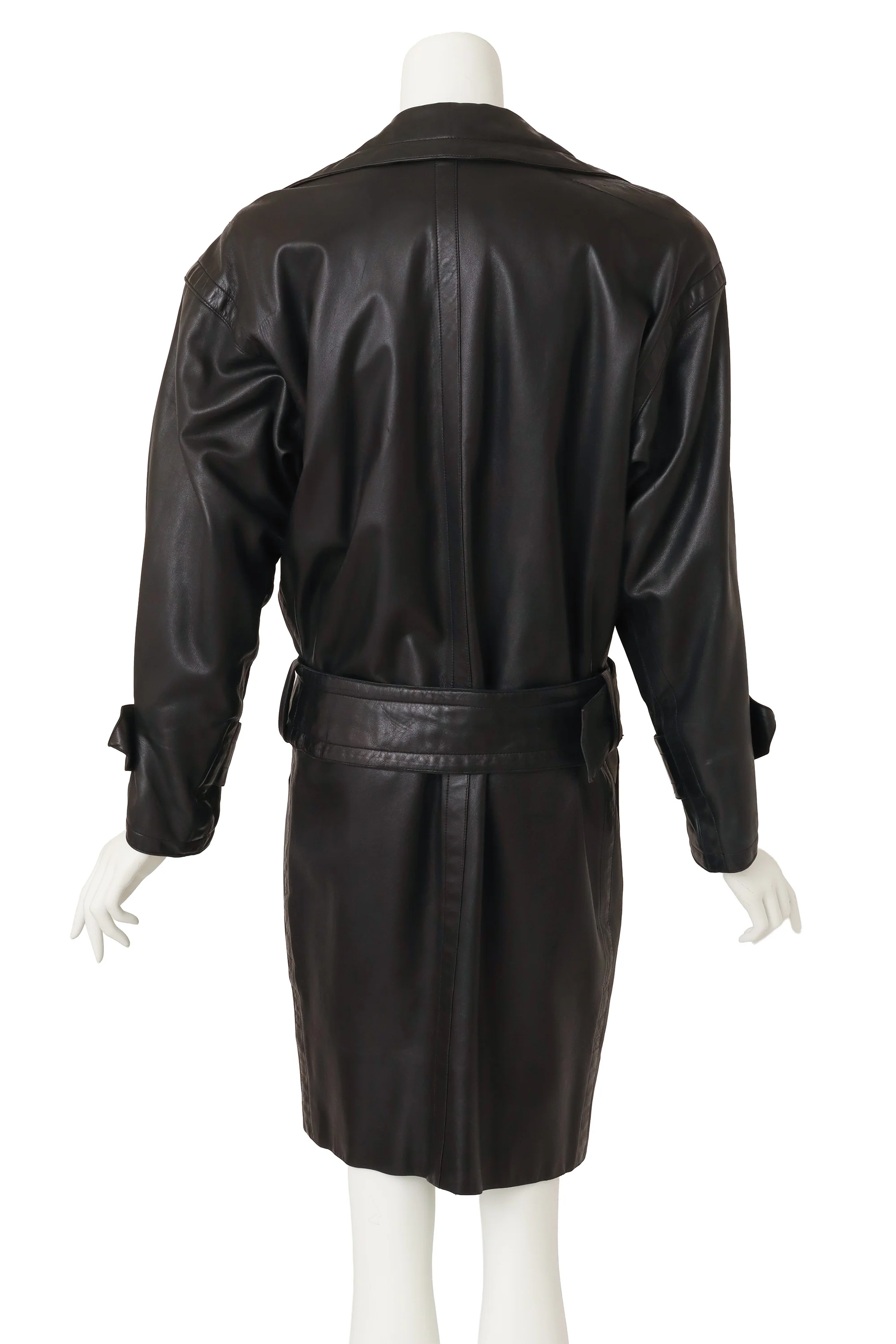 Double Breasted Lambskin Trench - Image 5