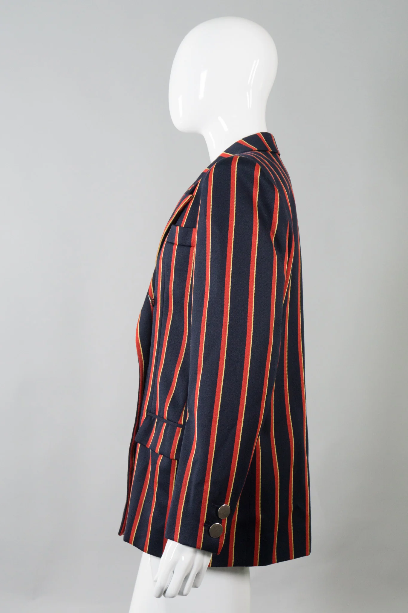 Double Breasted Striped Blazer - Image 4