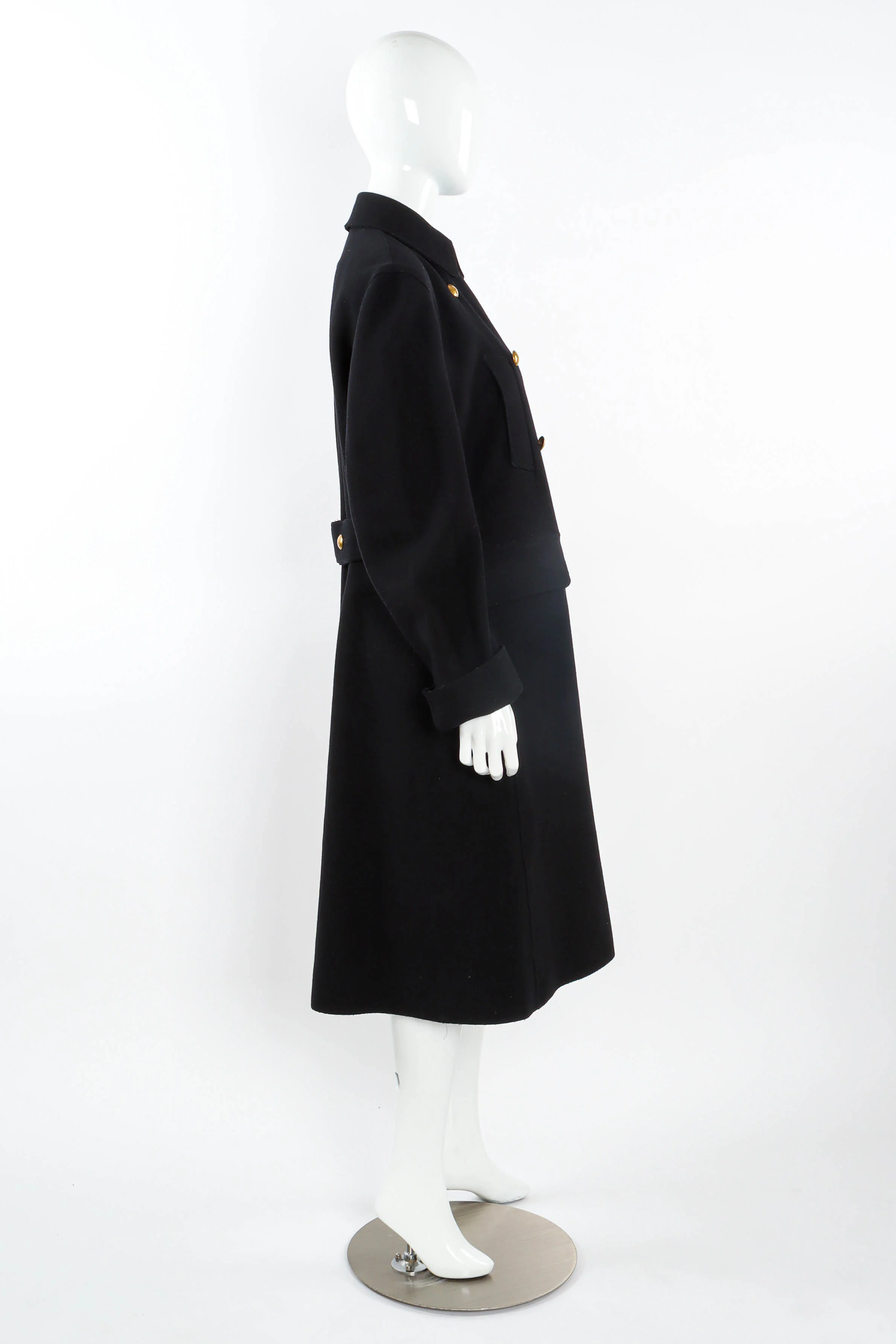 Double Breasted Wool Coat - Image 5
