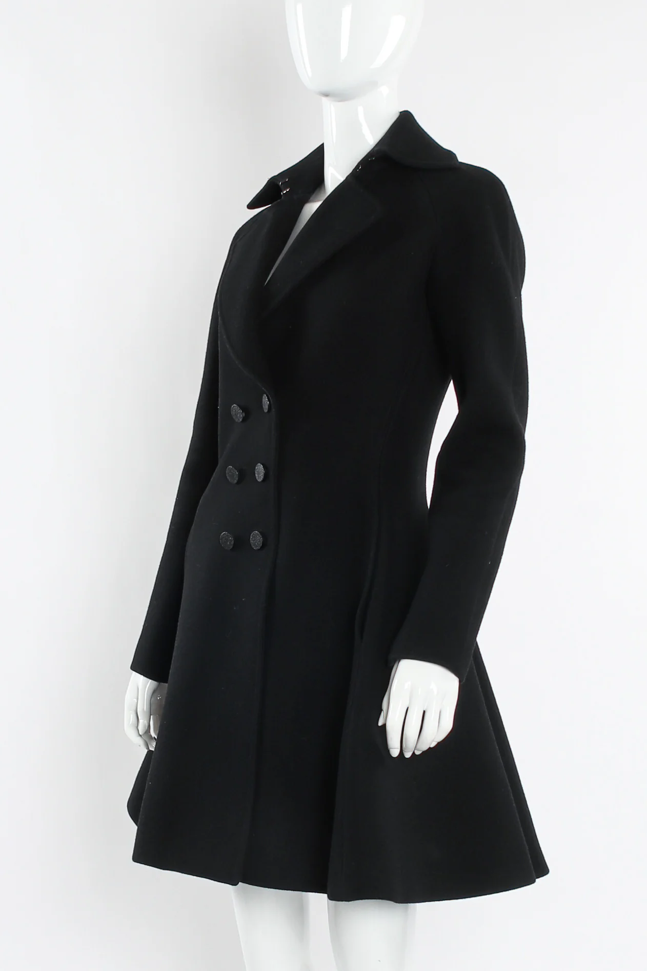 Double Breasted Wool Coat Dress - Image 2