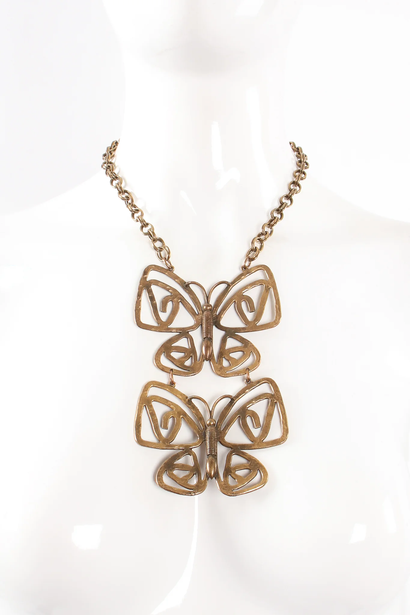 Double Butterfly Necklace - Image 3