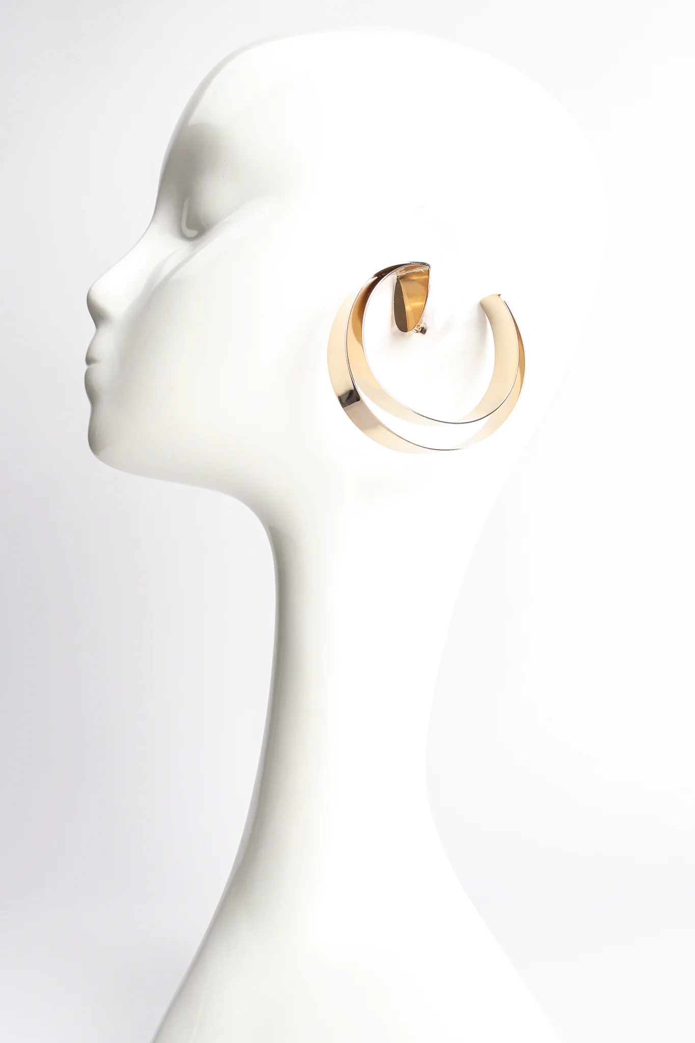 Double Cuff Clip Hoop Earrings - Image 2