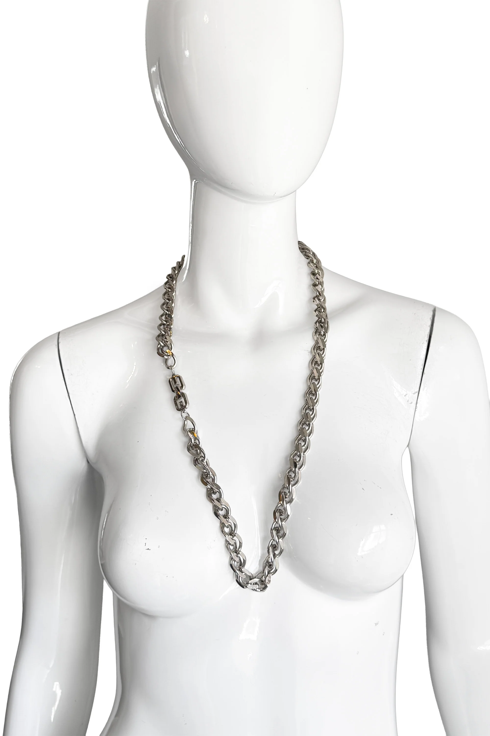Double Curb Link Necklace - Image 2