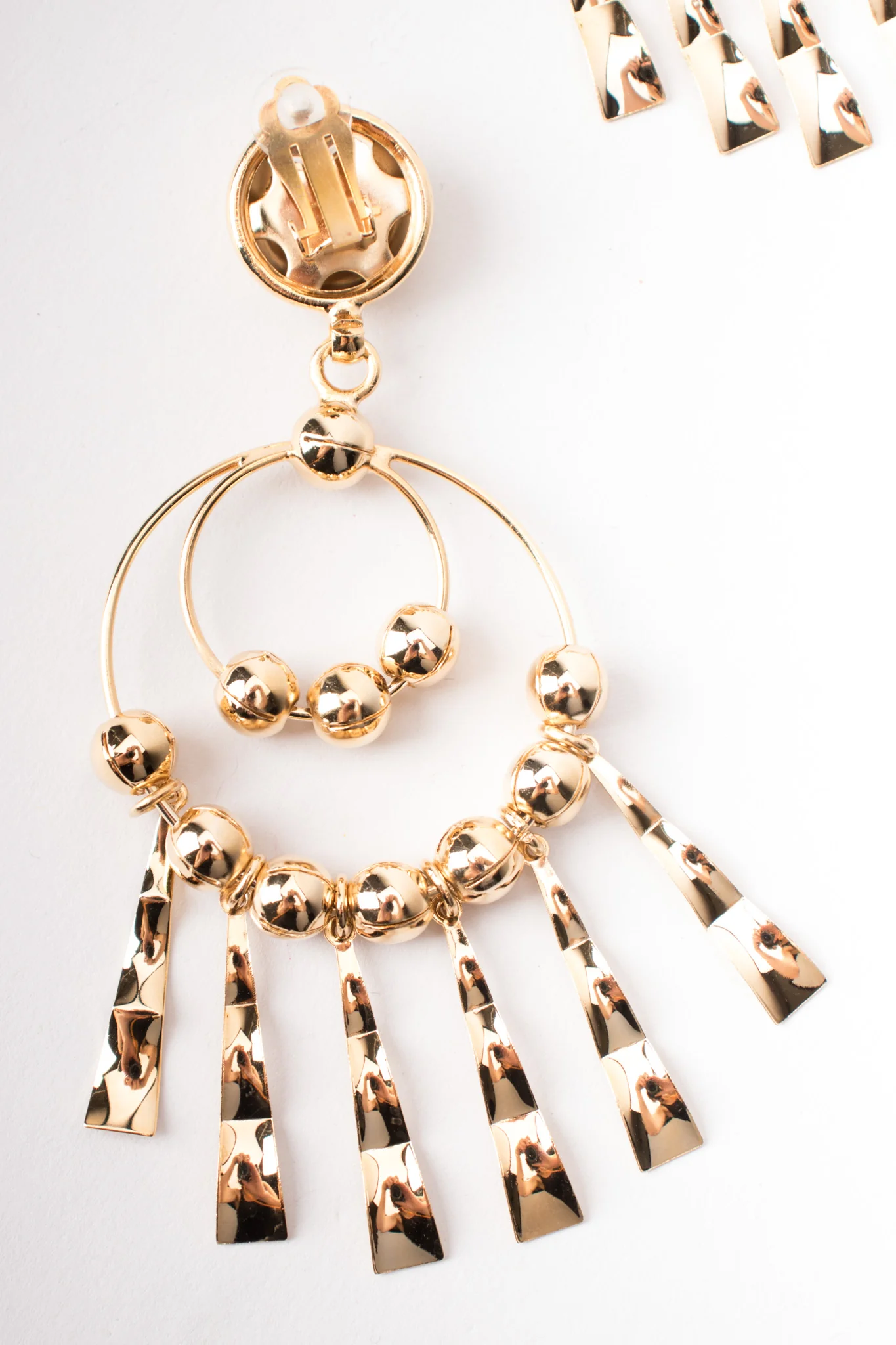 Double Hoop Fringe Earrings - Image 10