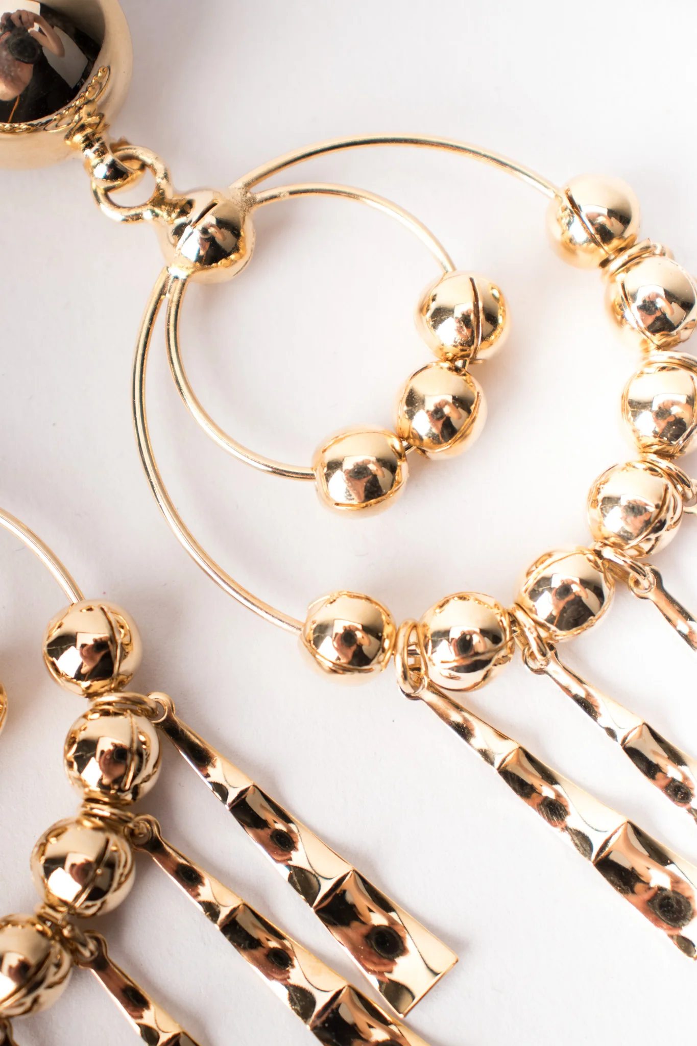 Double Hoop Fringe Earrings - Image 8