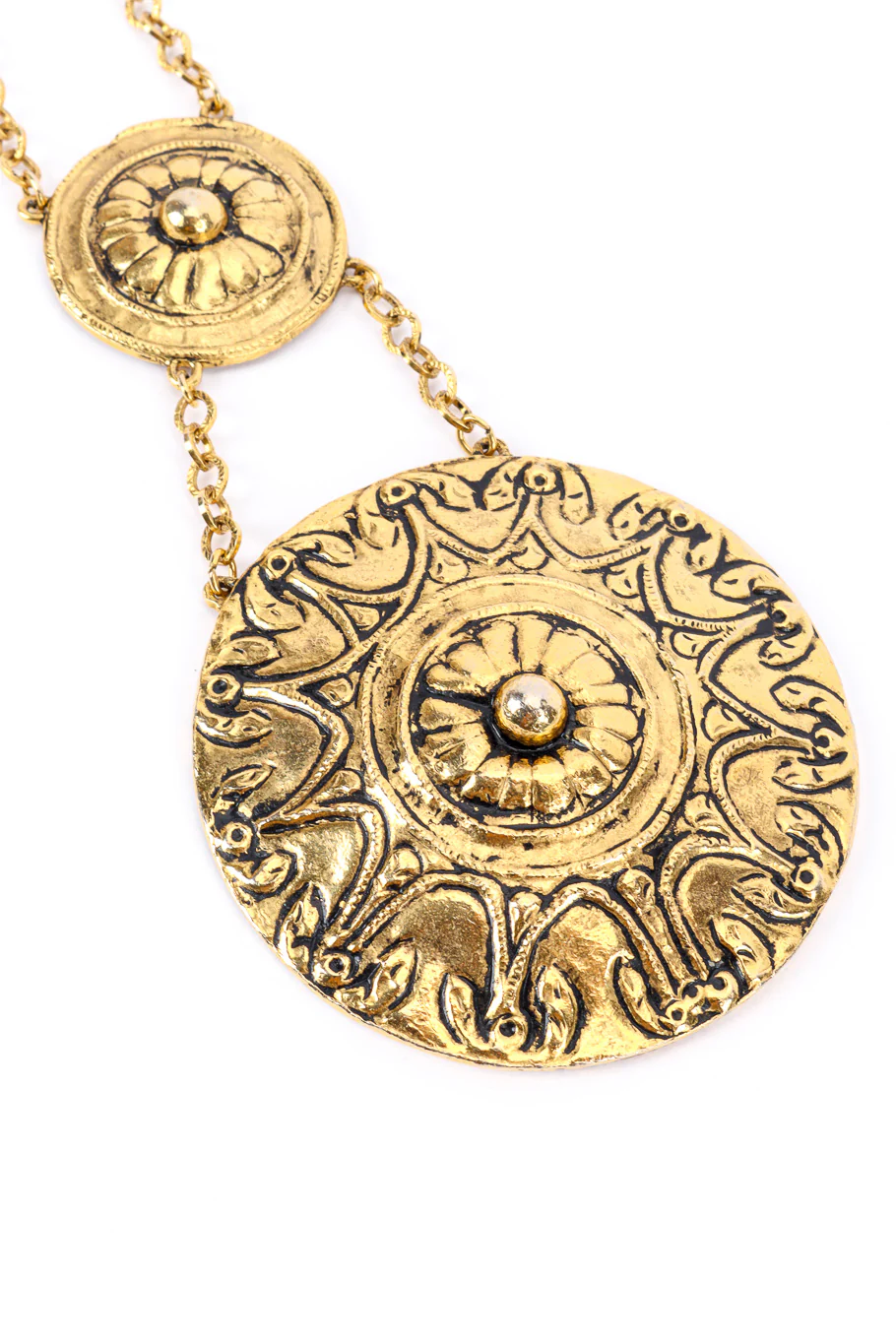 Double Medallion Necklace - Image 3