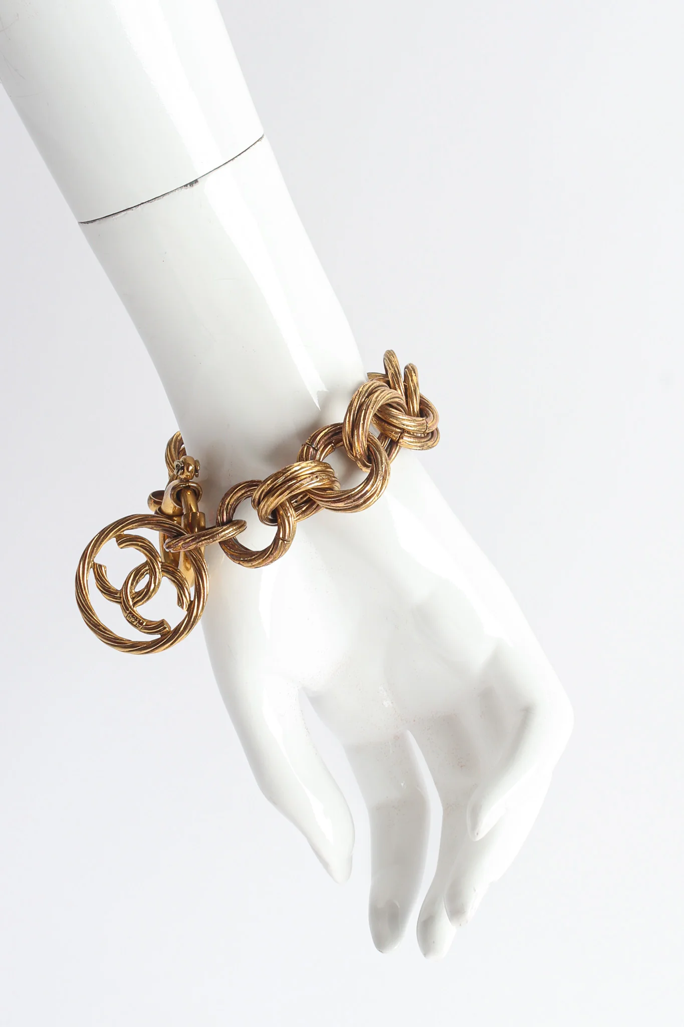 Double Rolo Link CC Bracelet - Image 2