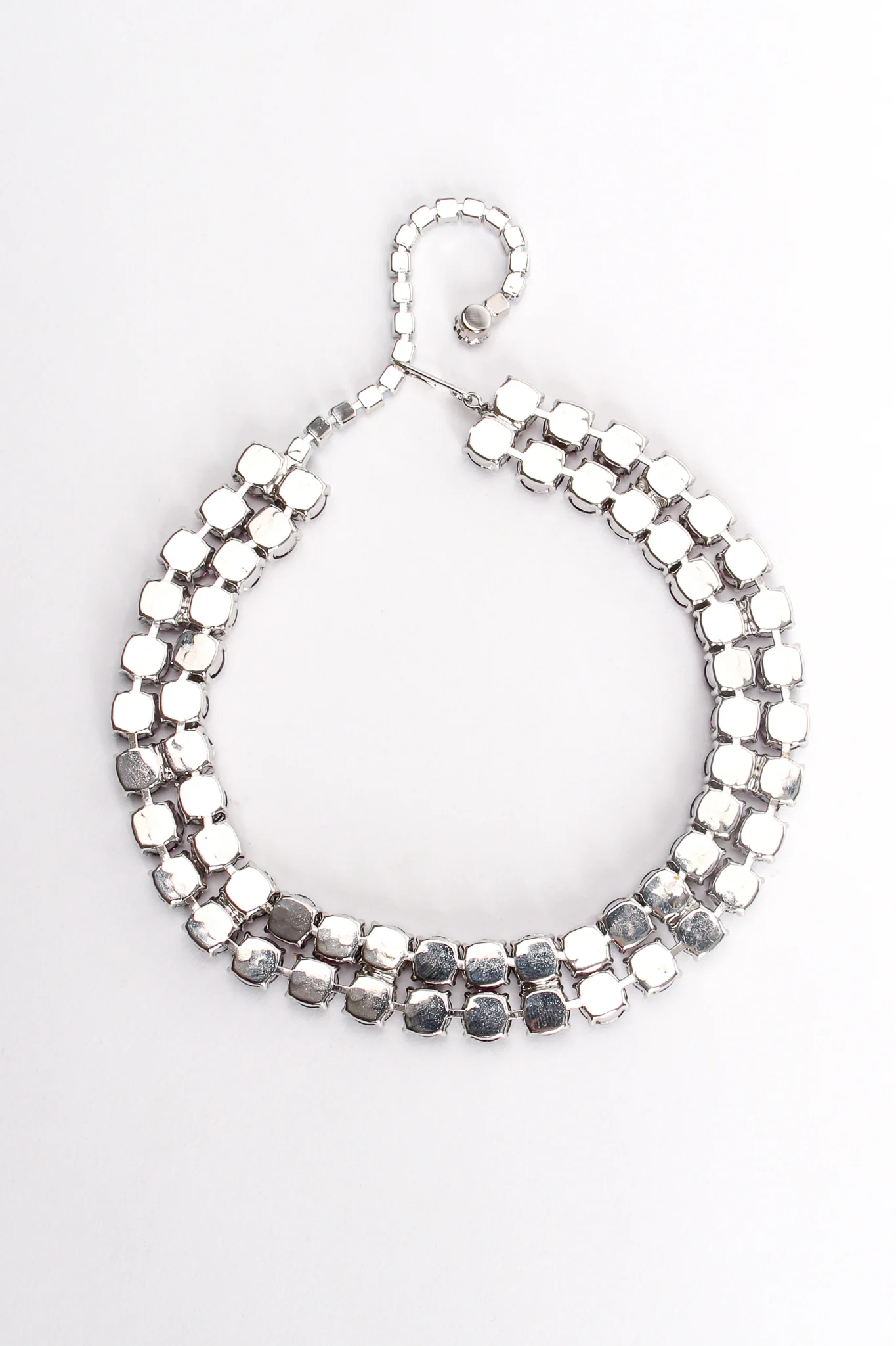 Double Row Amethyst Choker Necklace - Image 6